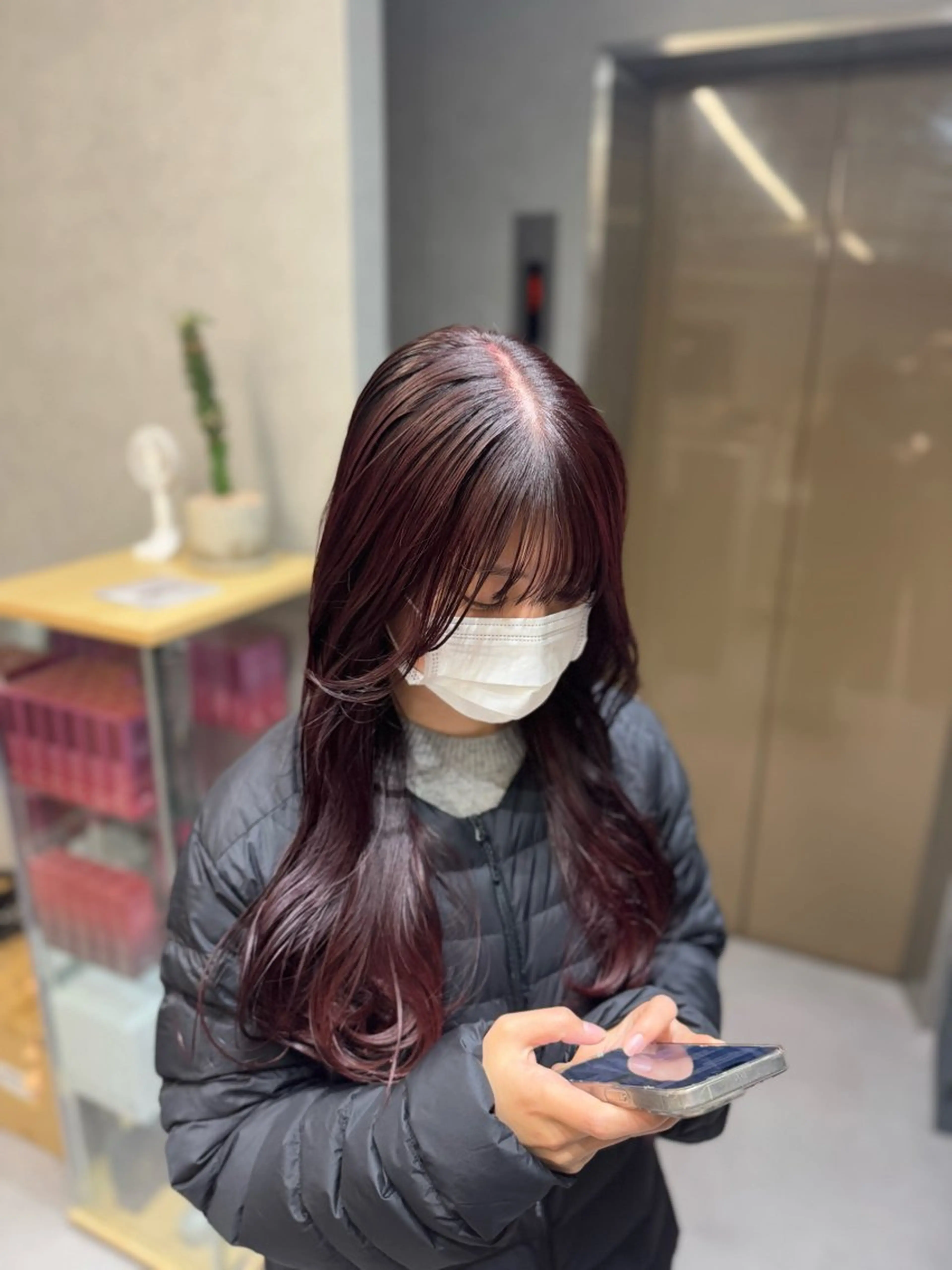 カラー レッドカラー NAO/ 髪質改善/艶カラーのヘアスタイル