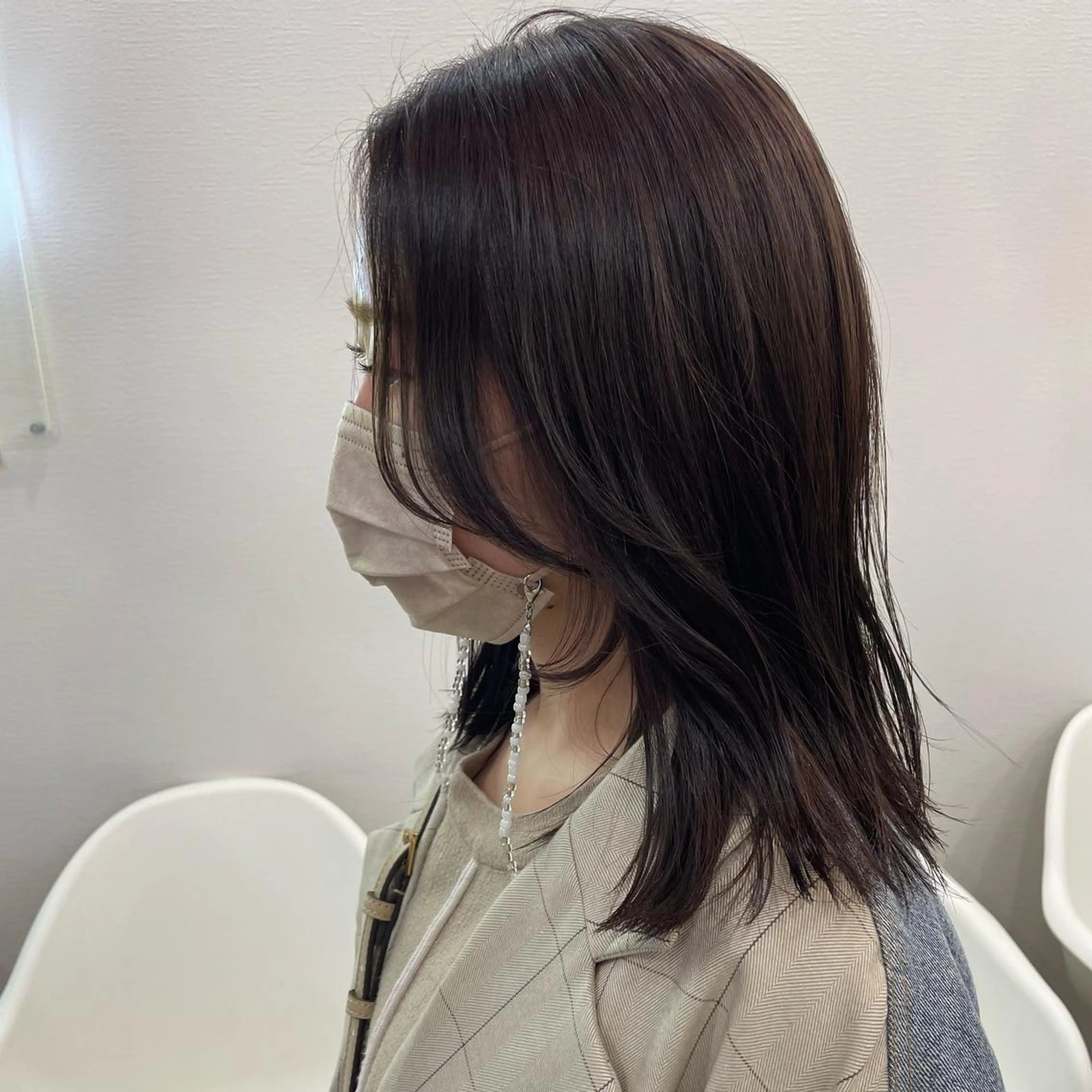 ミディアム ラベンダーブラウン SUNC🍀大熊 花奈絵🍀のヘアスタイル