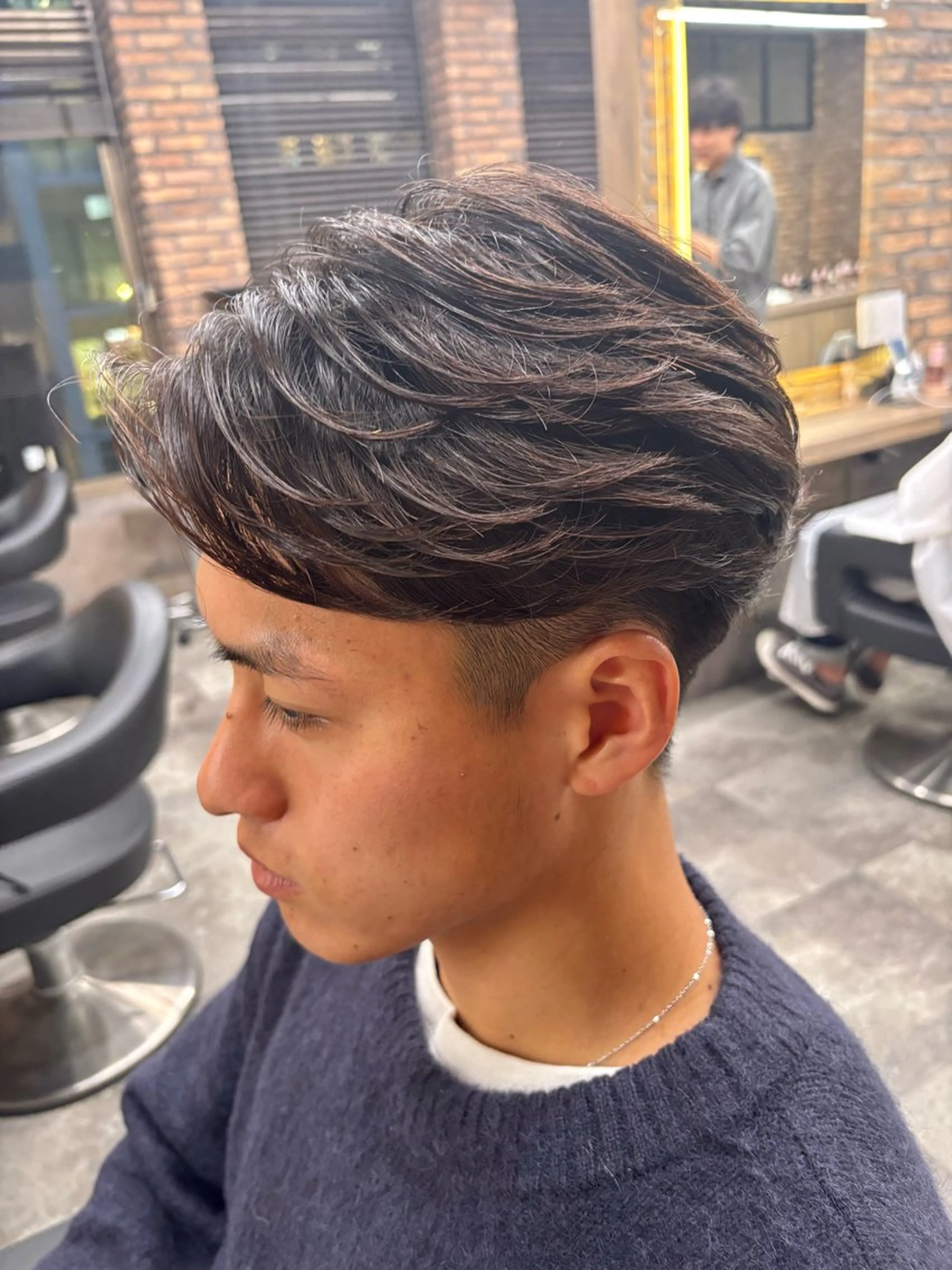 メンズ カット パーマ フェザーパーマ職人 🪽yutoのヘアスタイル