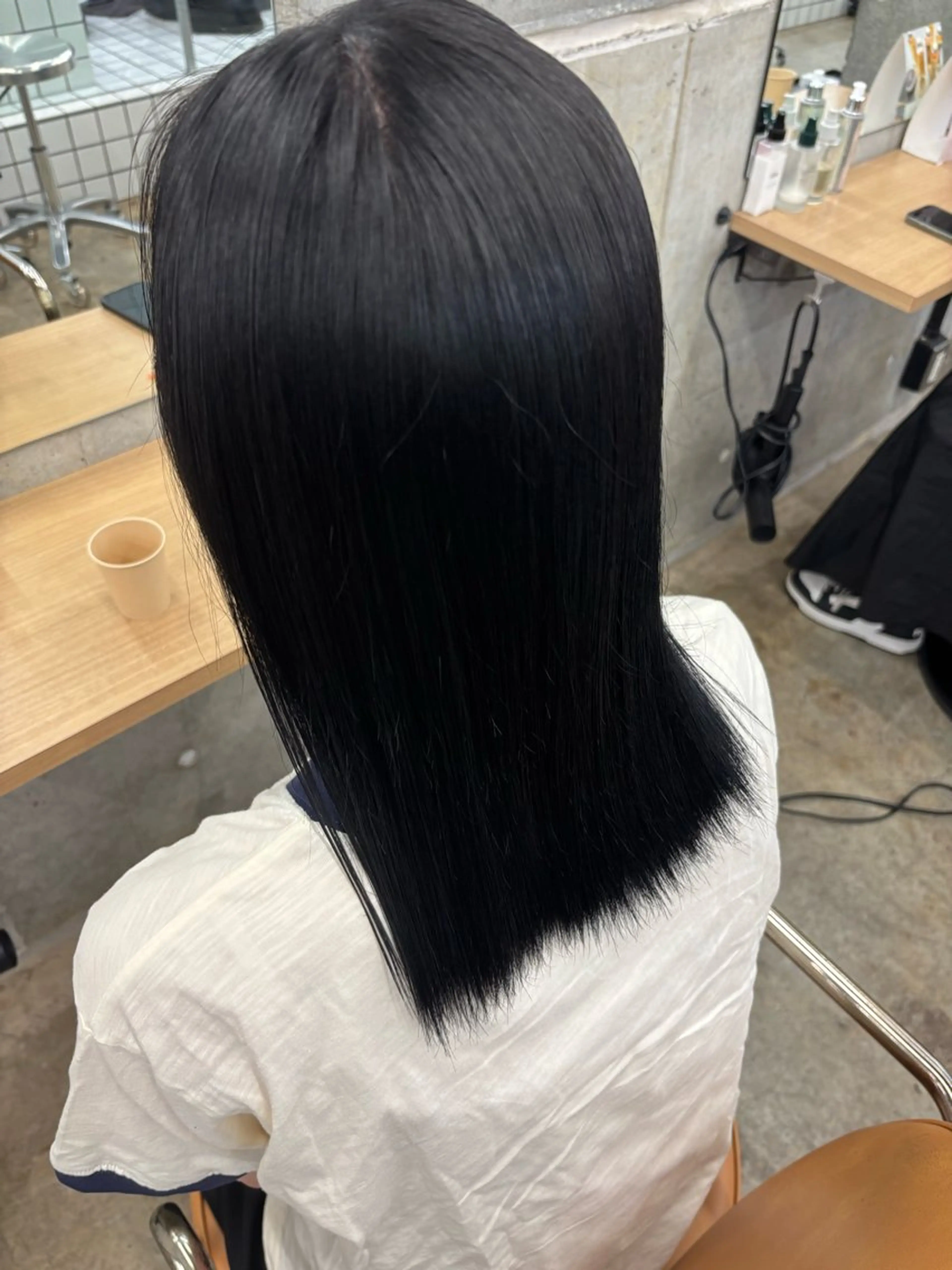 ミディアム カラー ヘアカラー トリートメント ダメージレス艶カラー MISAKI🦋のヘアスタイル