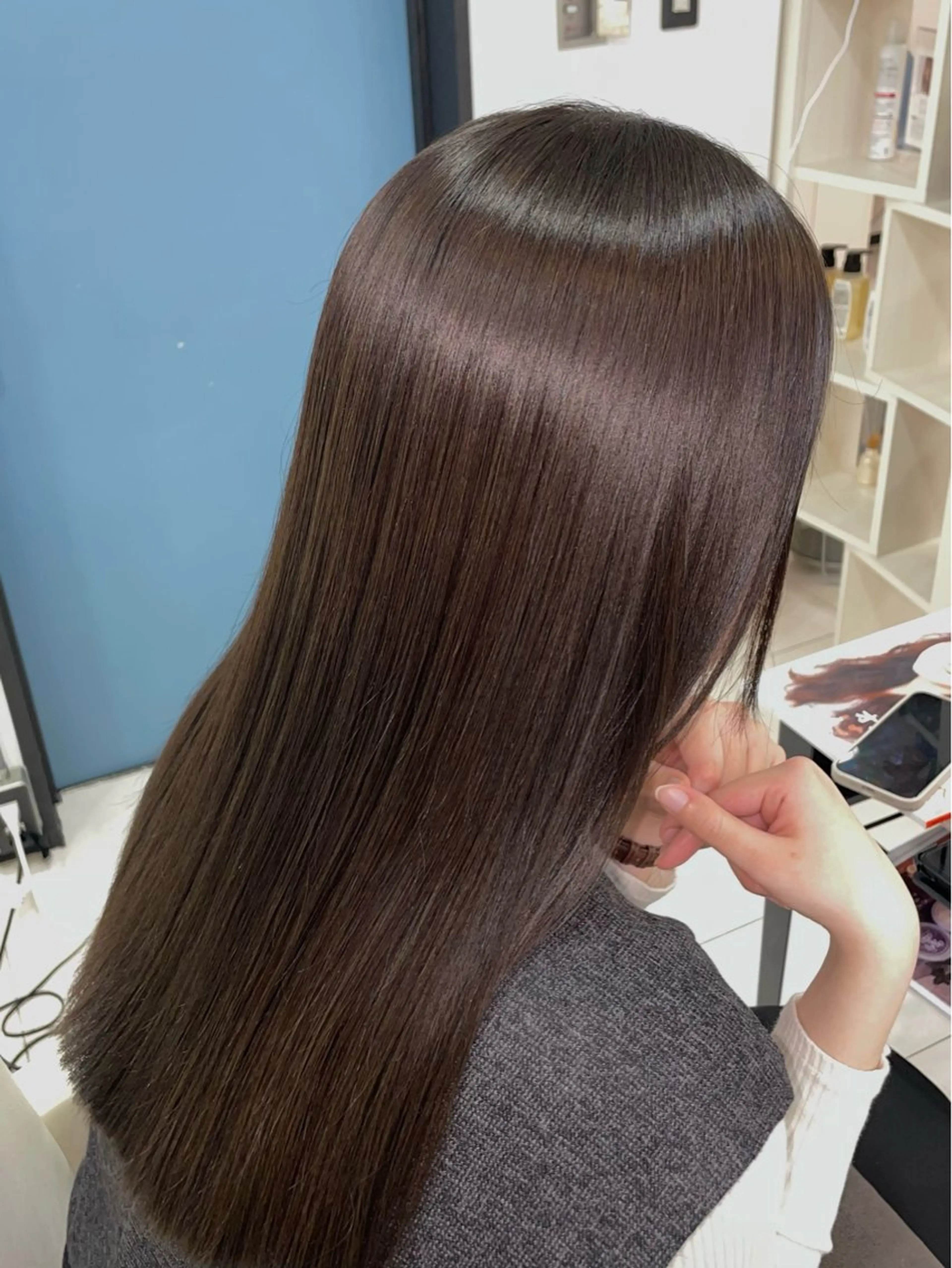 【ミニモ学割】🫧レディースカット＋髪質改善ファルジュア2stepトリートメント(シャンプー)🫧の写真