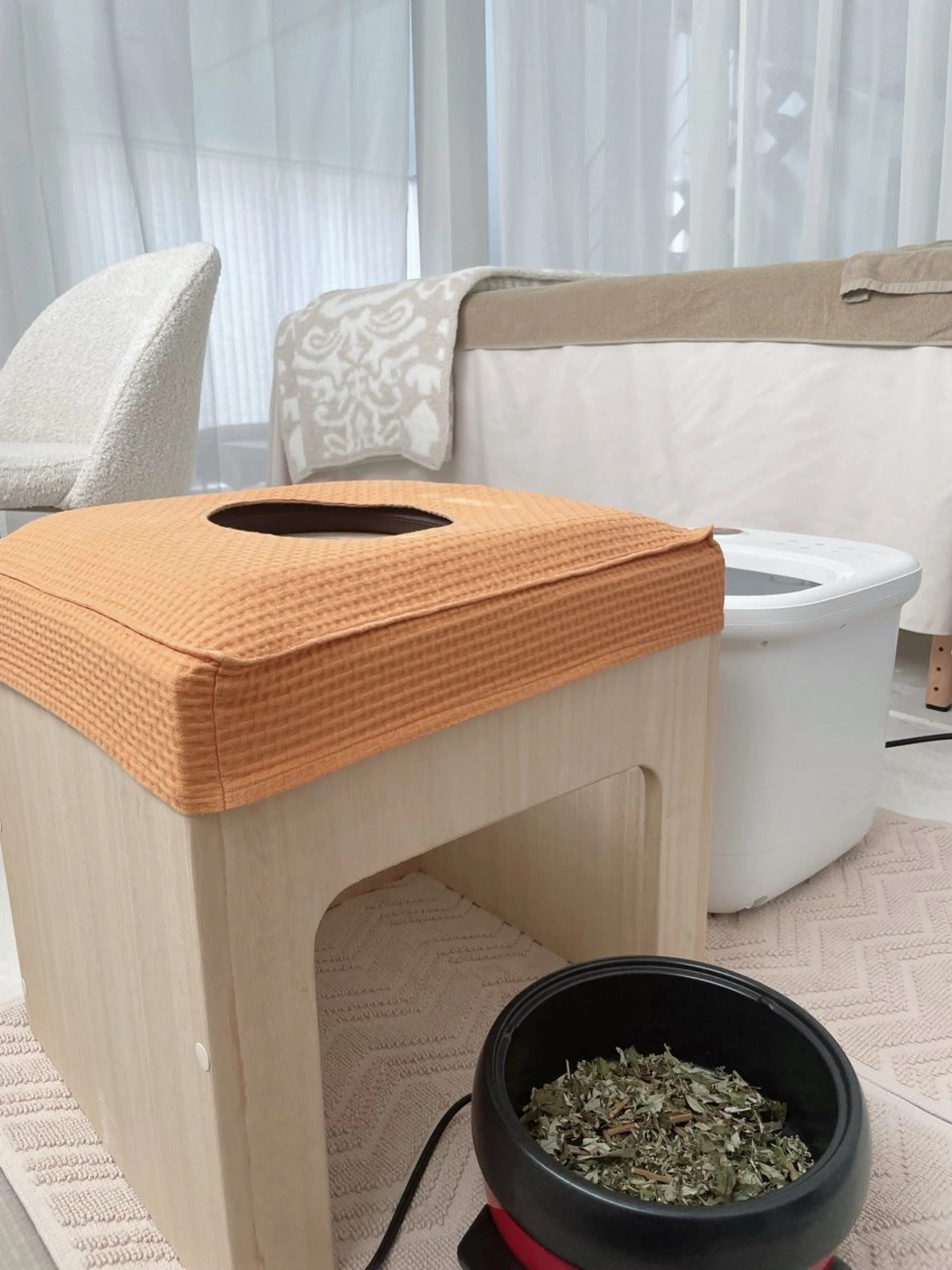 よもぎ蒸し　足湯＋オリジナルハーブの写真