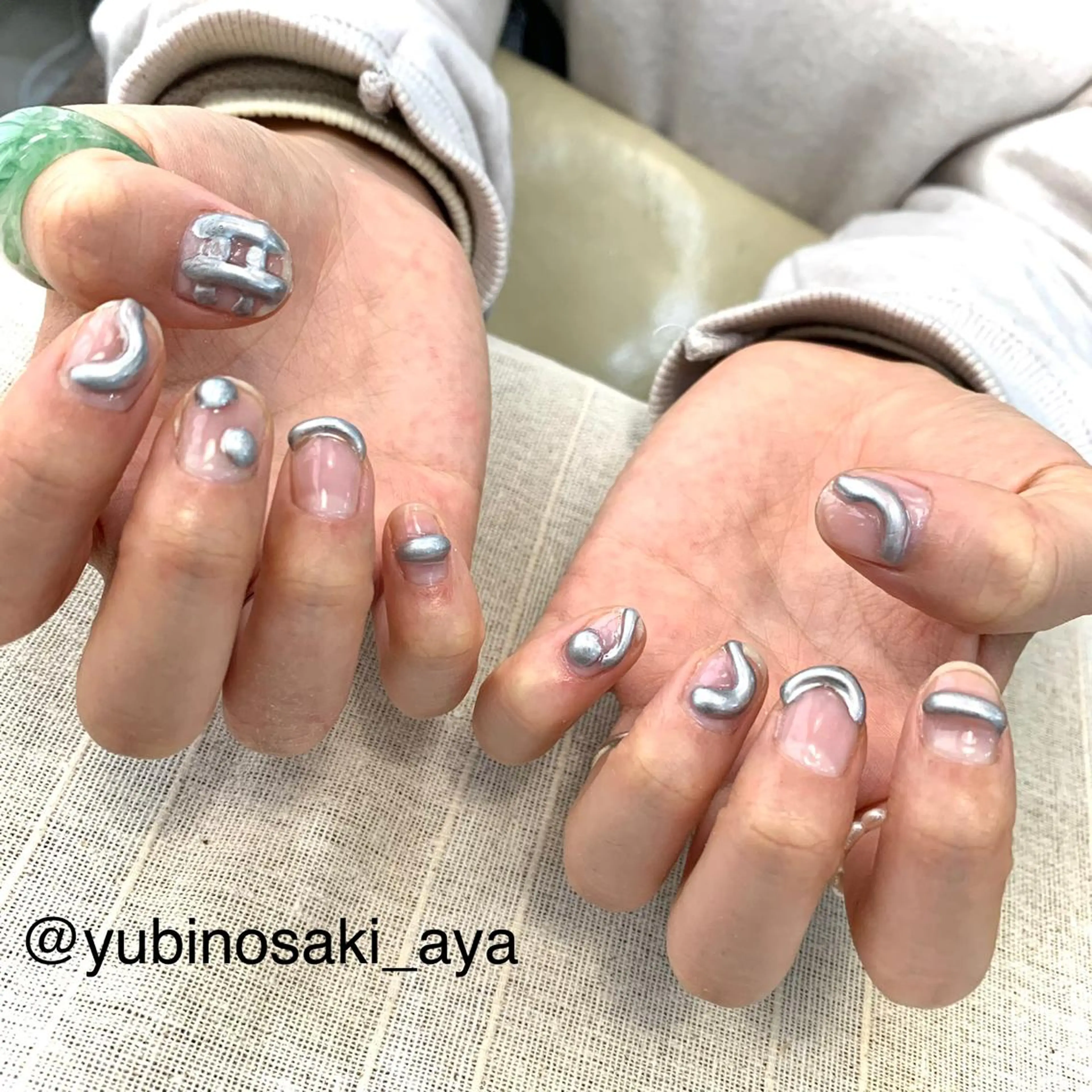 ネイル ゆびノさき茨木店 ニュアンス/アートのネイルデザイン