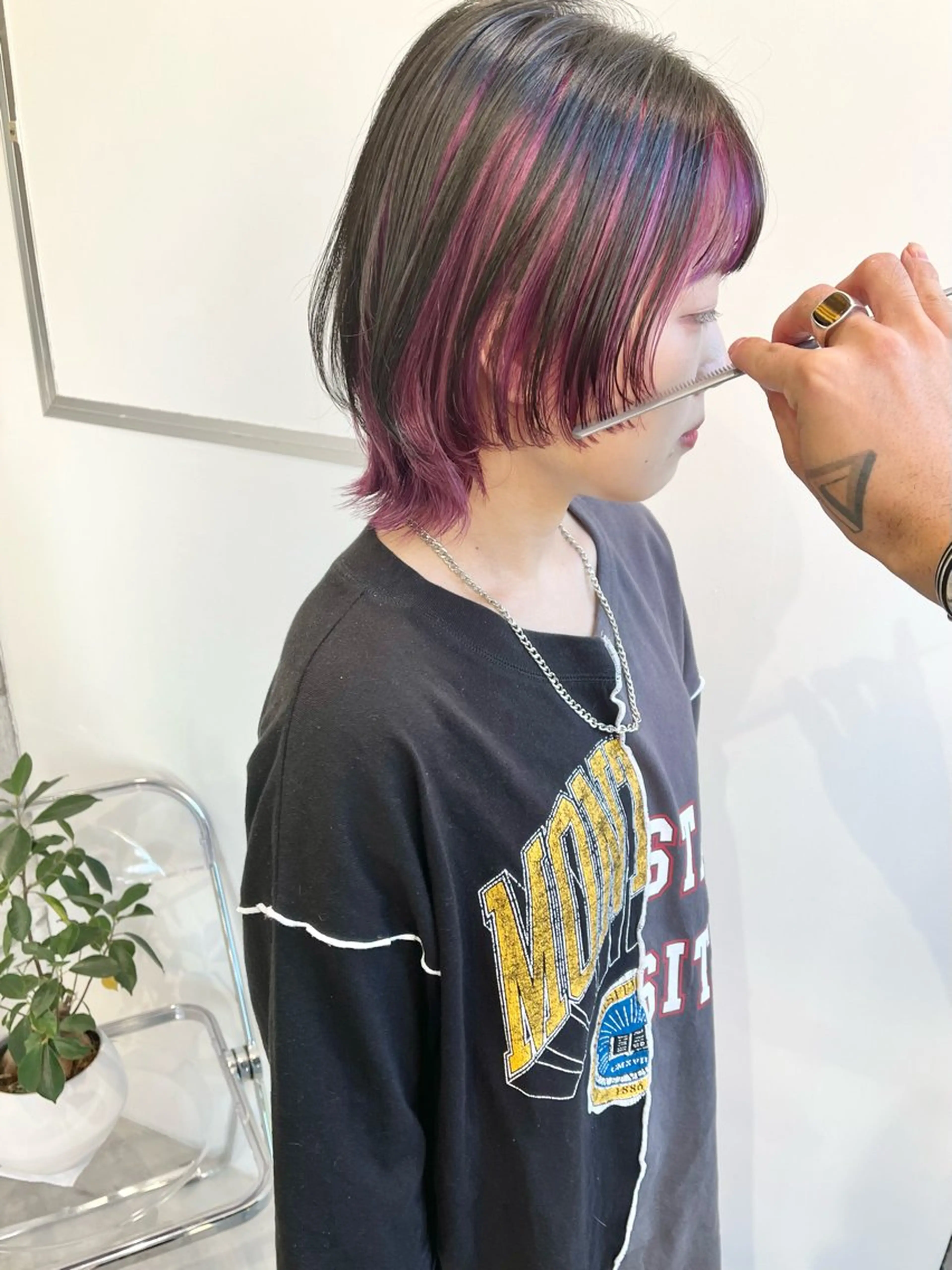 ミディアム カラー ill副店長 立和田純也のヘアスタイル