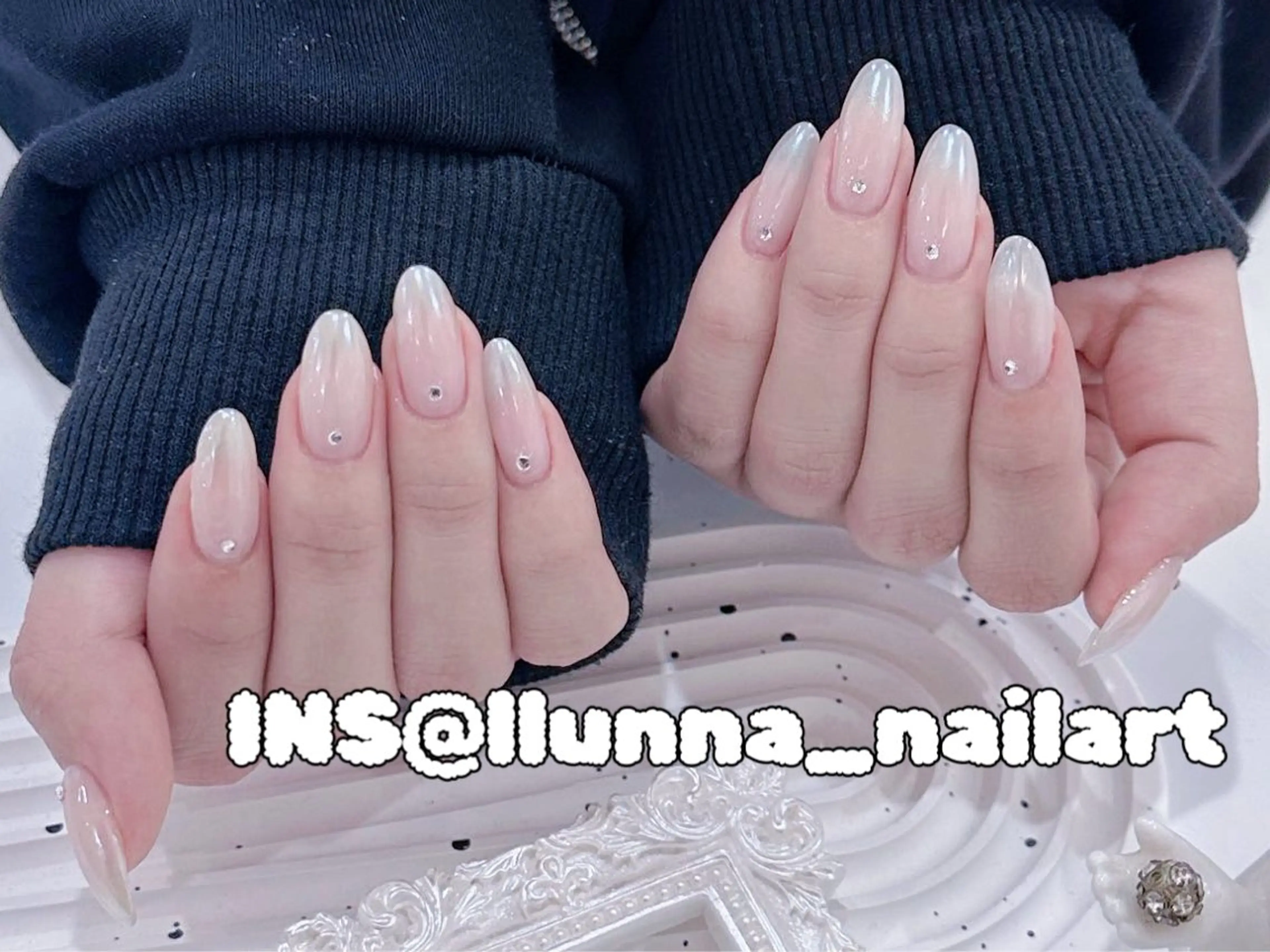 ネイル ストーンネイル ハンドネイル Cleopatra  Nail Salon所属・Cleopatra ♡ルナのネイルデザイン