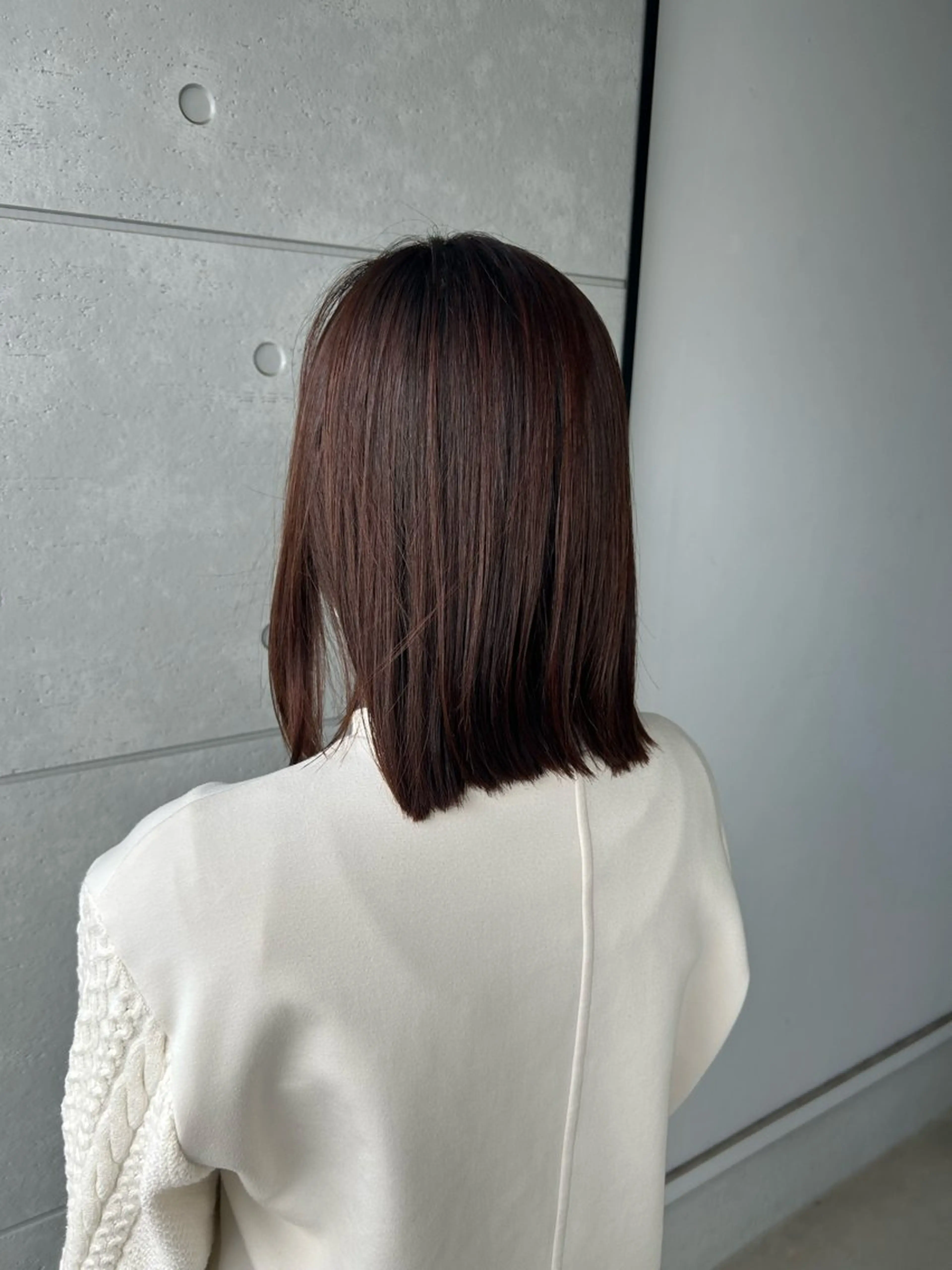 ミディアム 縮毛矯正 カット 縮毛矯正 Joyeux hair design【ジョワイユヘアーデザイン】所属・盛本 彩乃のヘアスタイル