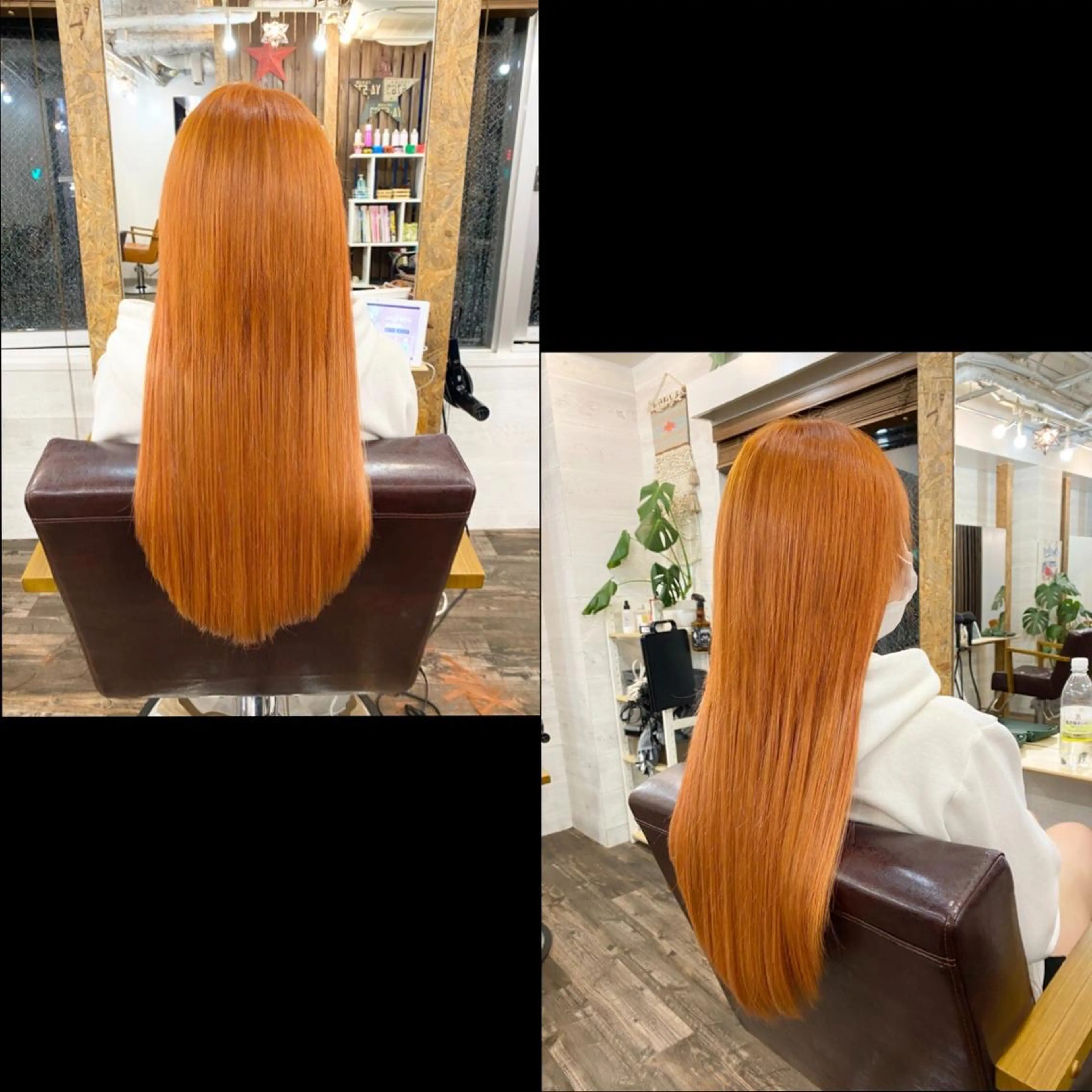 ロング カラー ✯カラー&編み込み エクステ✯池田智博✯のヘアスタイル