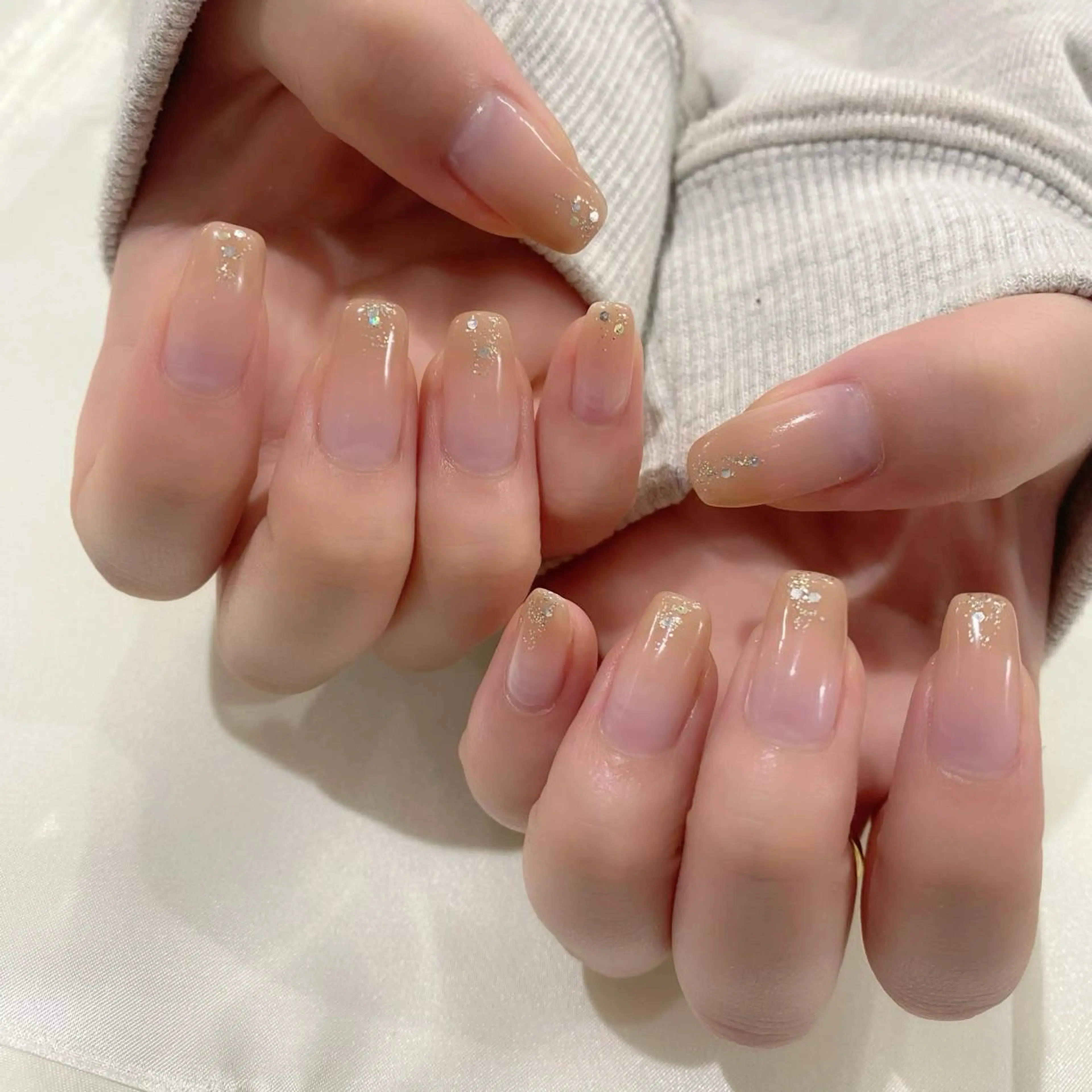 ネイル 入学式 グラデーション 卒業式 オフィスネイル 春ネイル Salon Ｋのネイルデザイン