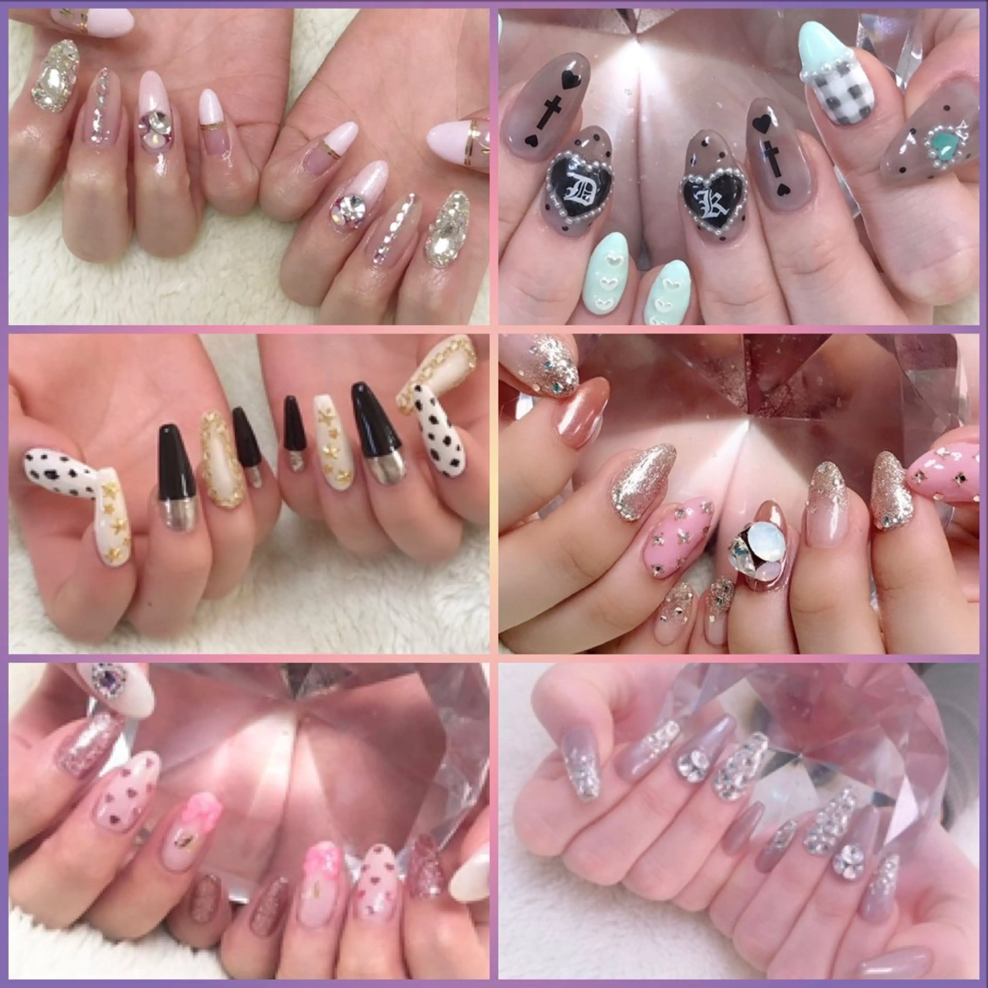 ⭐︎定額デザイン6900円（自爪）⭐︎こちらのデザインで長さだし10000円⭐︎どちらもオフ別途500円の写真