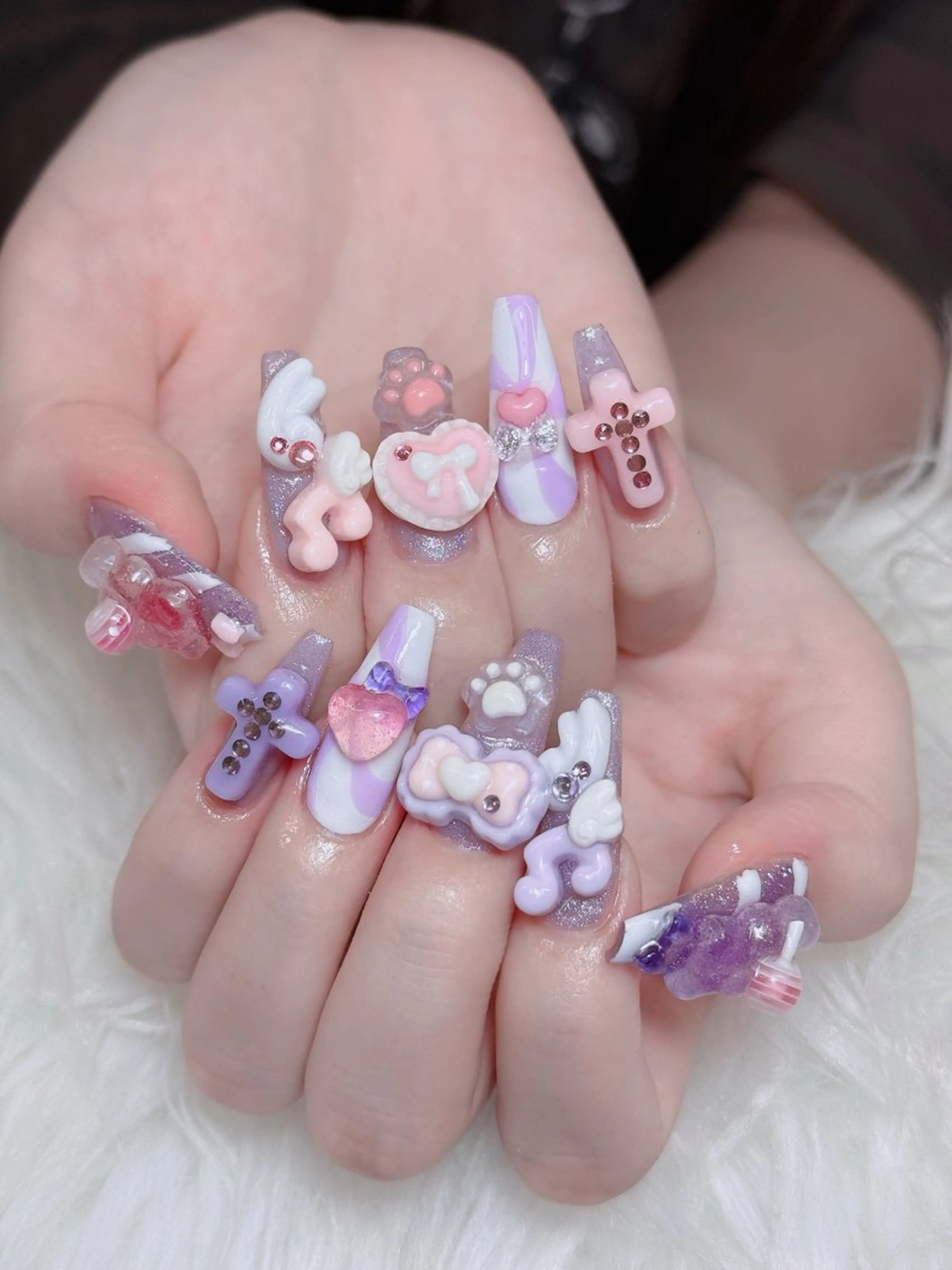 ネイル オーロラネイル チークネイル フットネイル フレンチネイル ハロウィン ハンドネイル Lumi Nail 新大久保3‘のネイルデザイン