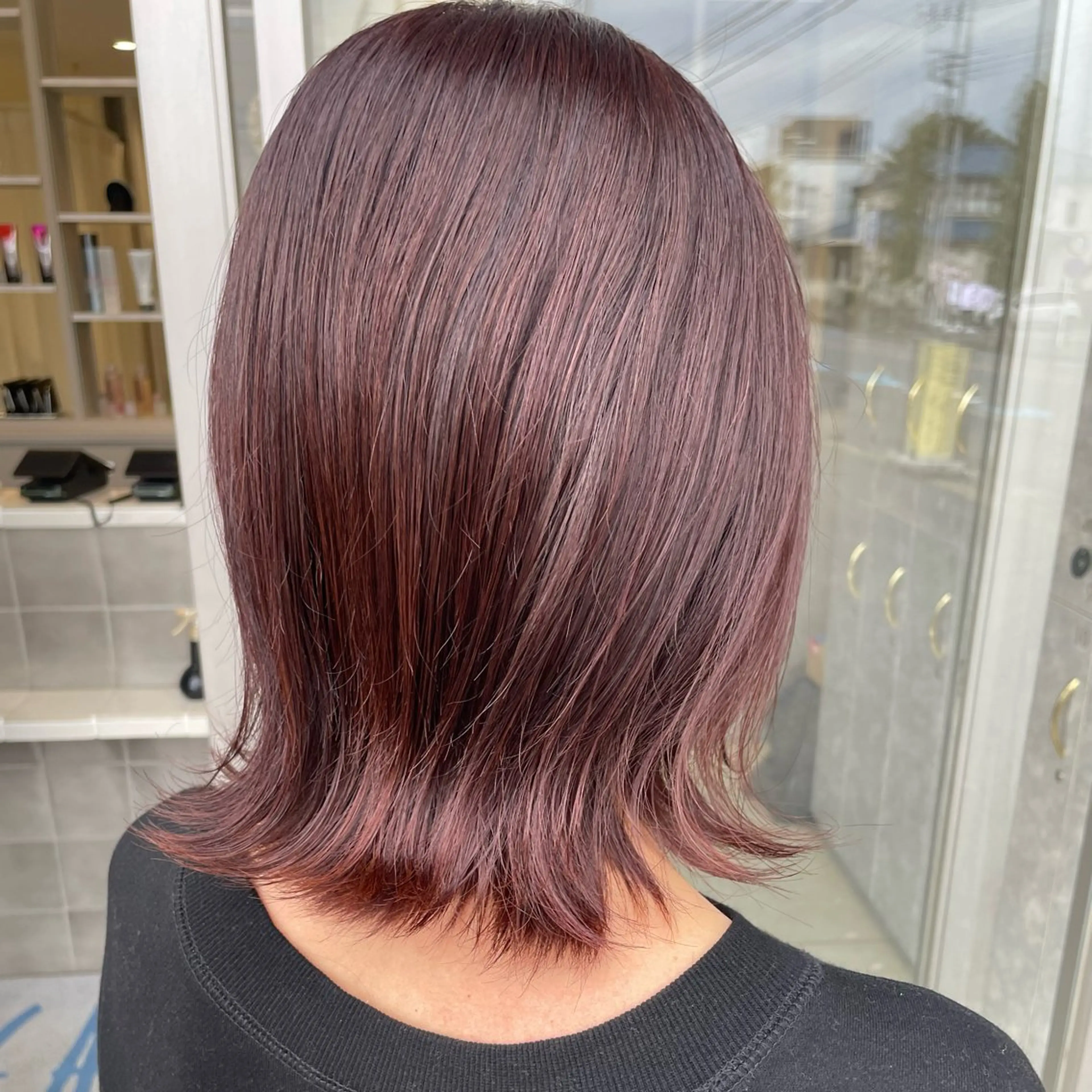 ミディアム カラー ヘアカラー 顔まわり/インナー カラー/　syuriのヘアスタイル