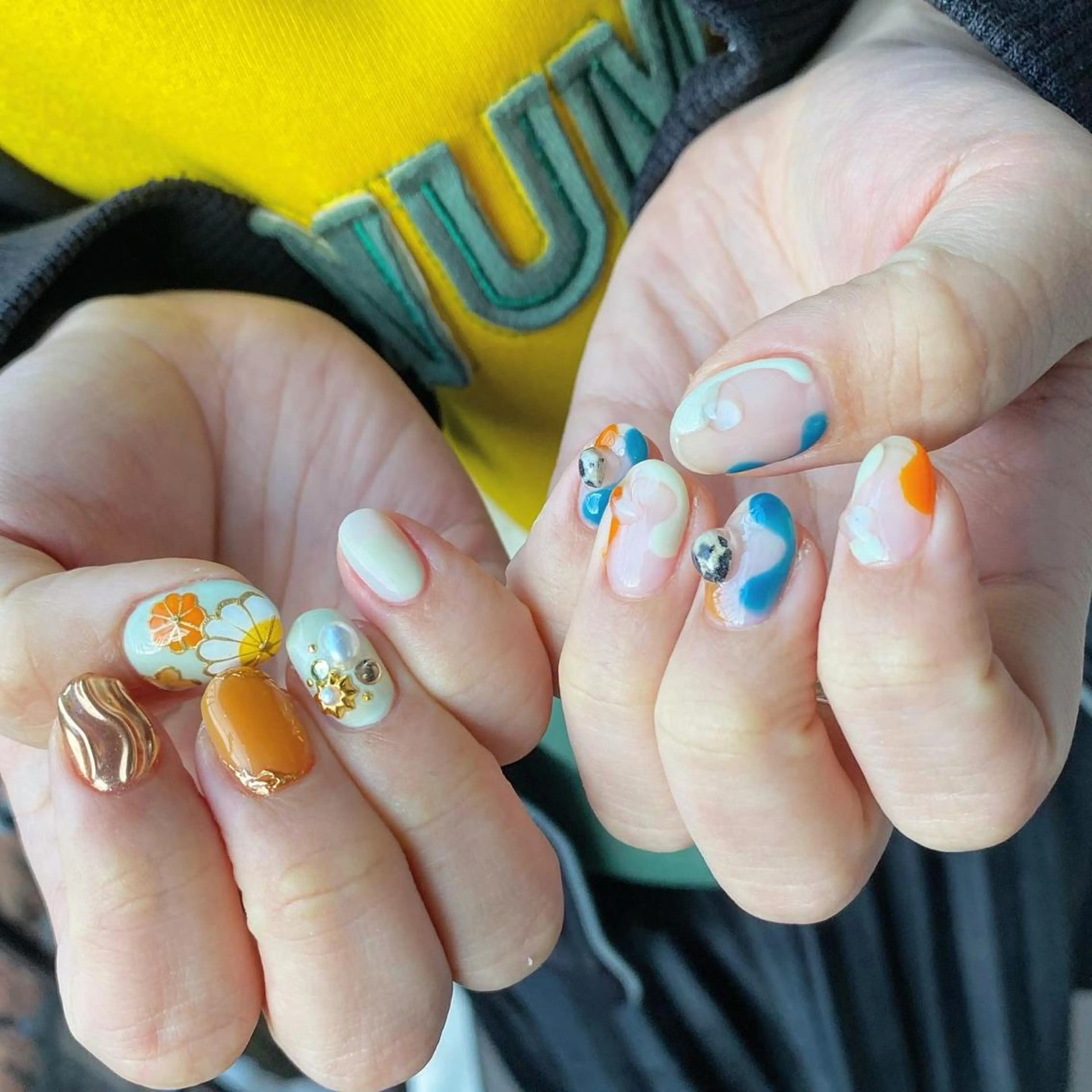 ネイル アートネイル 卒業式 韓国ネイル ニュアンスネイル 冬ネイル To Me Nail所属・🩵 mei🩵のネイルデザイン