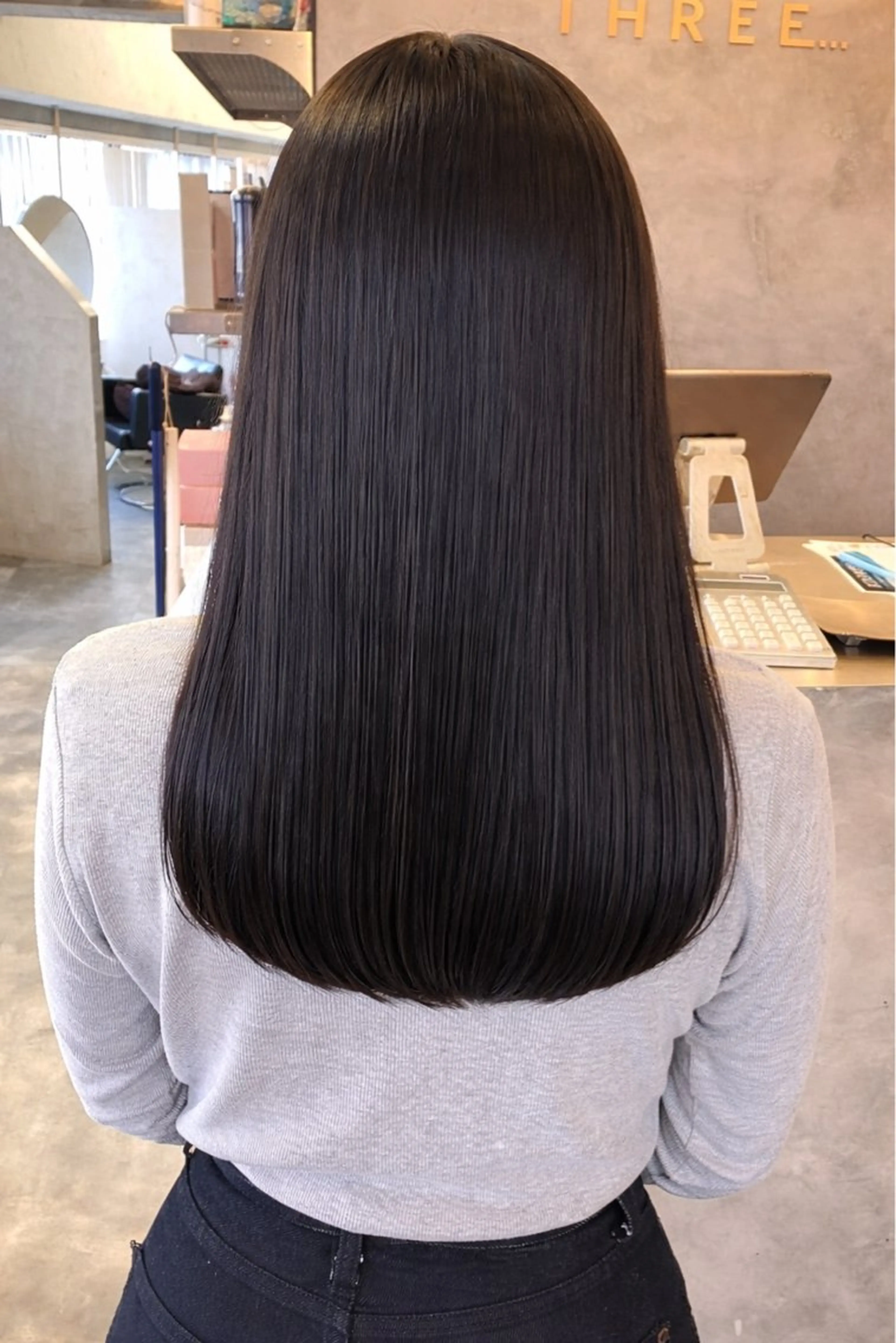 ロング カット 縮毛矯正 透明感カラー/ 髪質改善町田佑人のヘアスタイル