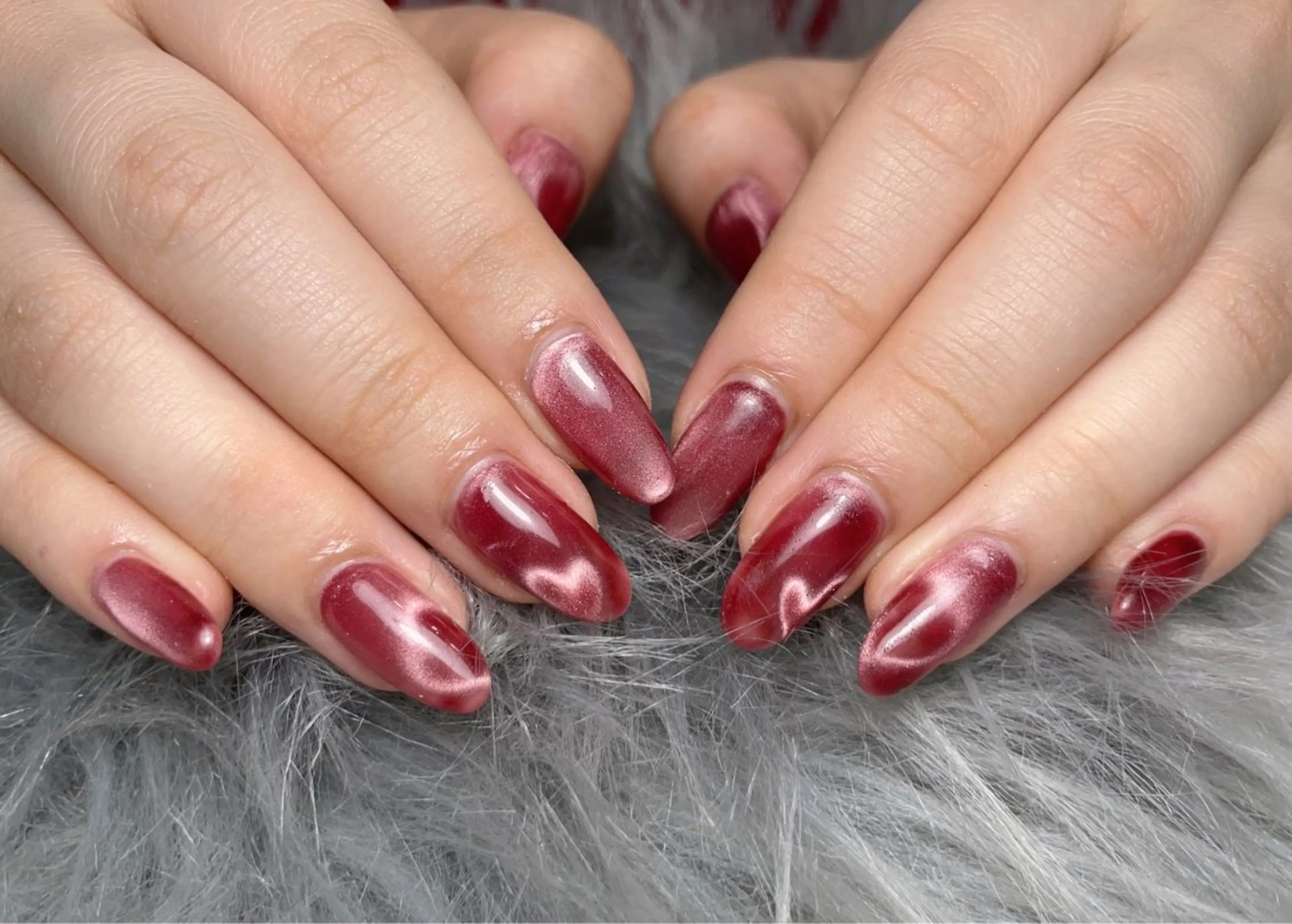 ネイル ジェルネイル ハート マグネットネイル パラジェル シンプルネイル ハンドネイル BLANCEnail所属・BLANCnail yuuのネイルデザイン