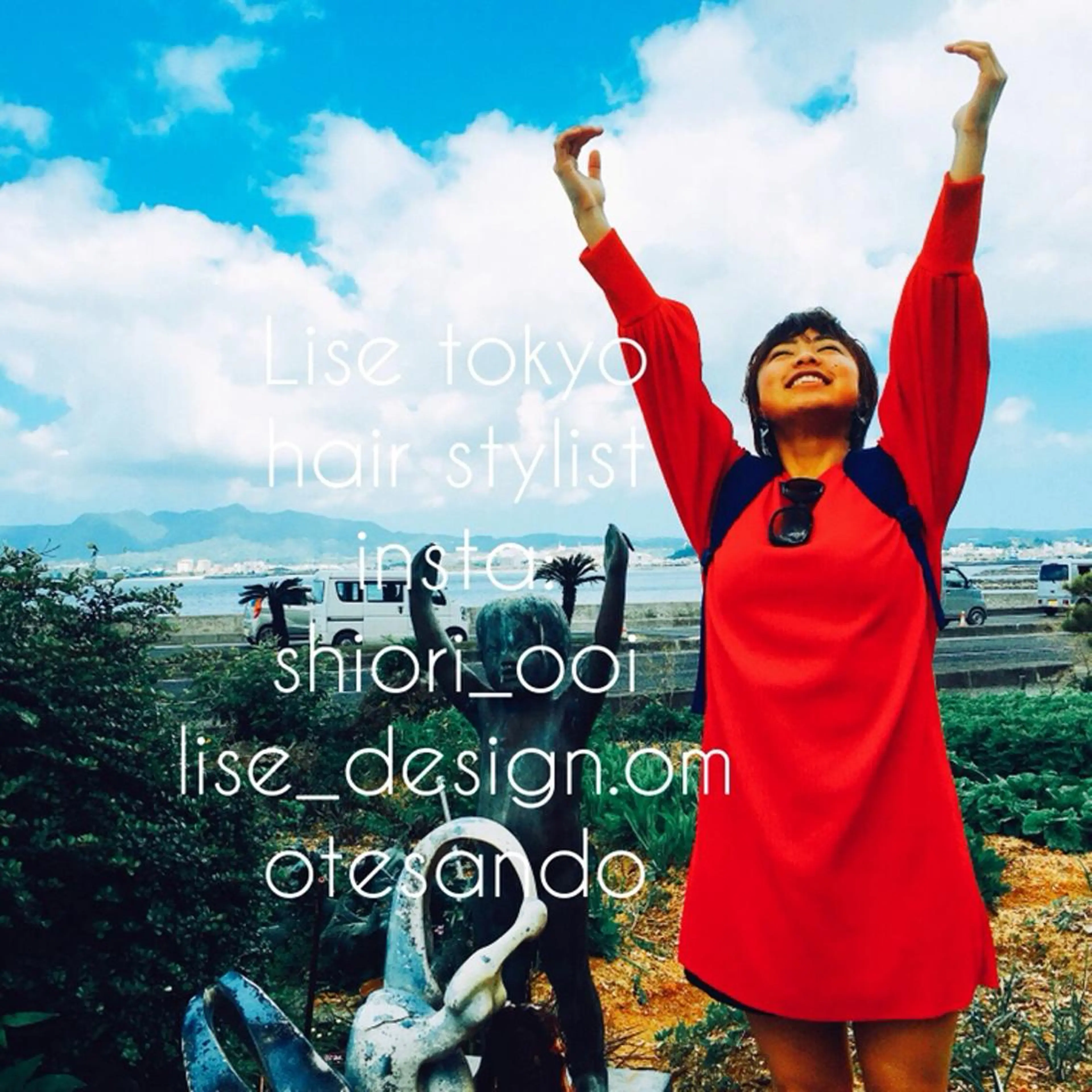 ショート カラー パーマ ヘアアレンジ メンズ キッズ 表参道Lise おおいしおりのヘアスタイル