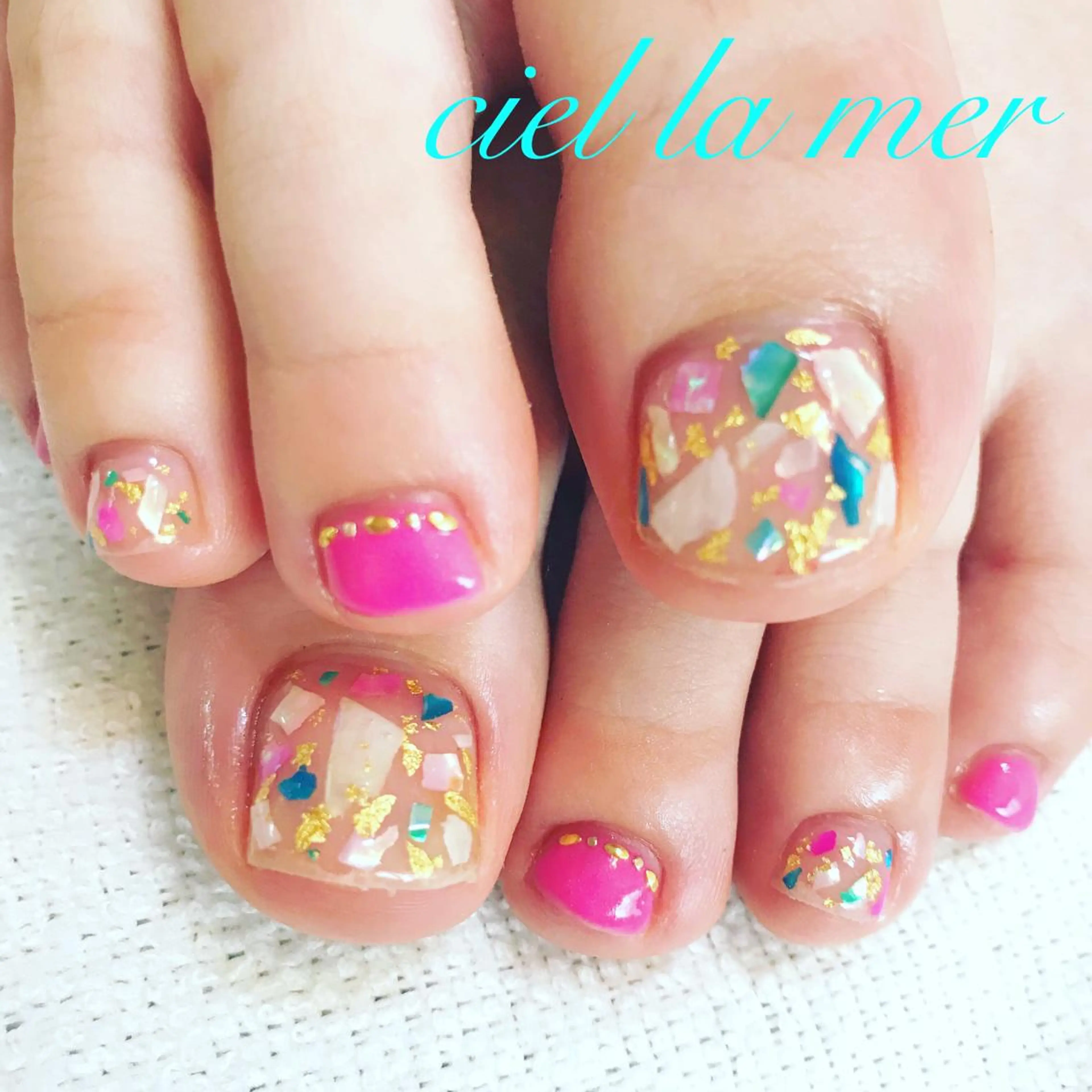 ネイル ハンドネイル フットネイル ciel la merのネイルデザイン