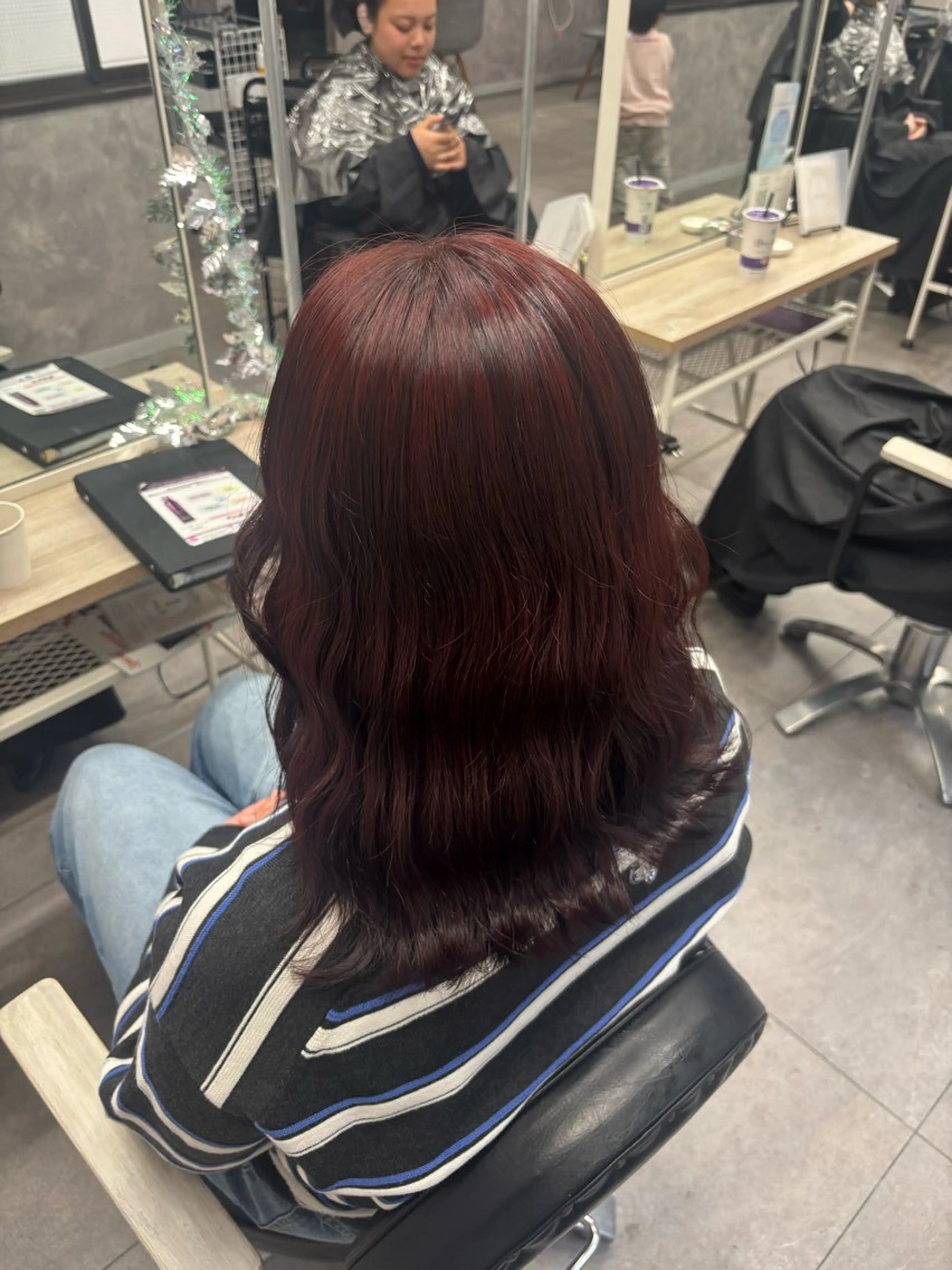 ミディアム ヘアカラー Riko🐰💗／ モテ艶髪《本厚木》のヘアスタイル