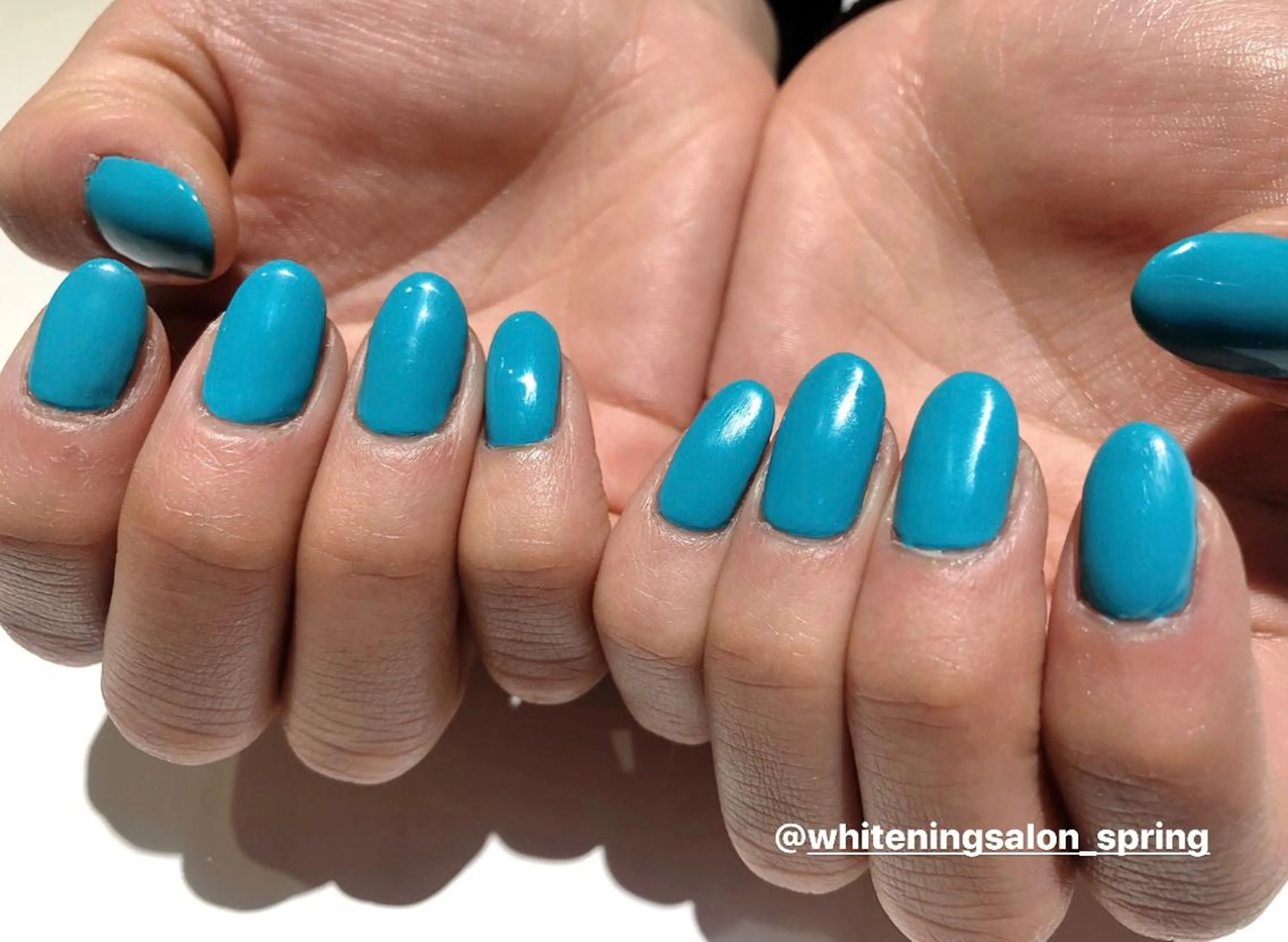 【オフ無料】保湿ケア付き💞【Hand】クリア、ワンカラーネイルの写真