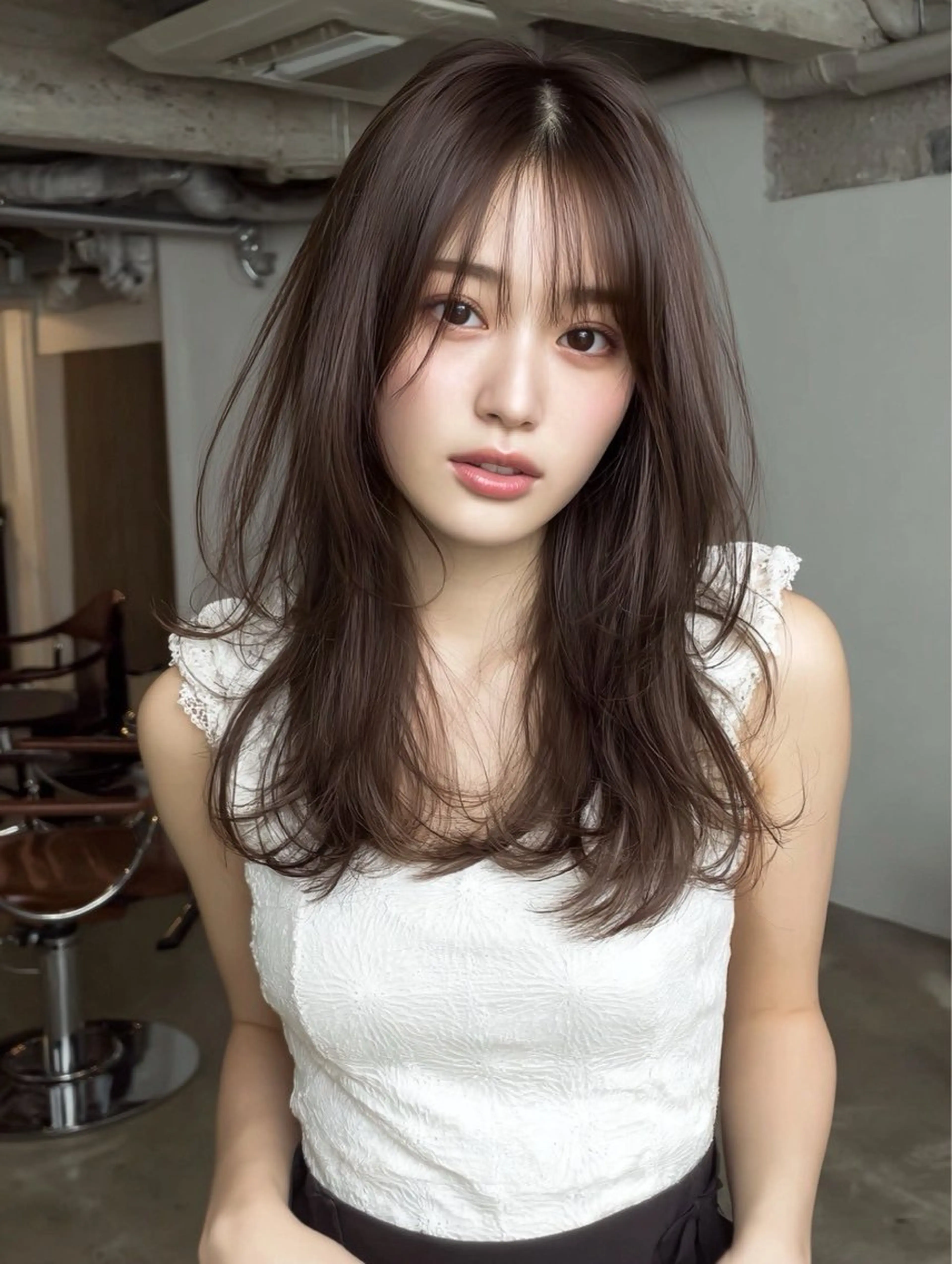 ロング カラー カット ヘアカラー 似合わせ美髪ヘア✨ 天王寺.阿倍野🌈のヘアスタイル