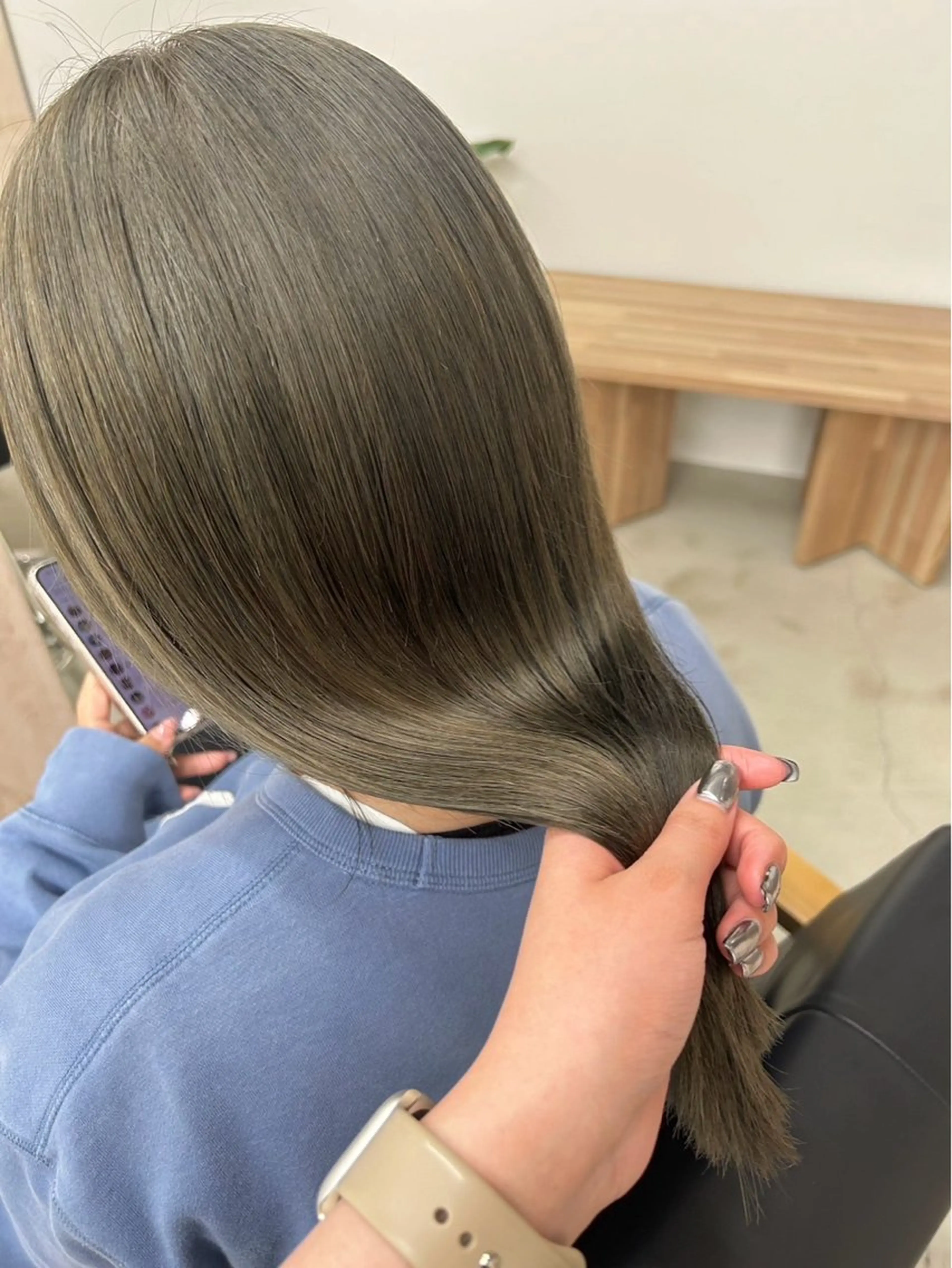 【今よりも明るくしたい方‼️】艶髪カラー➕1stepトリートメントの写真