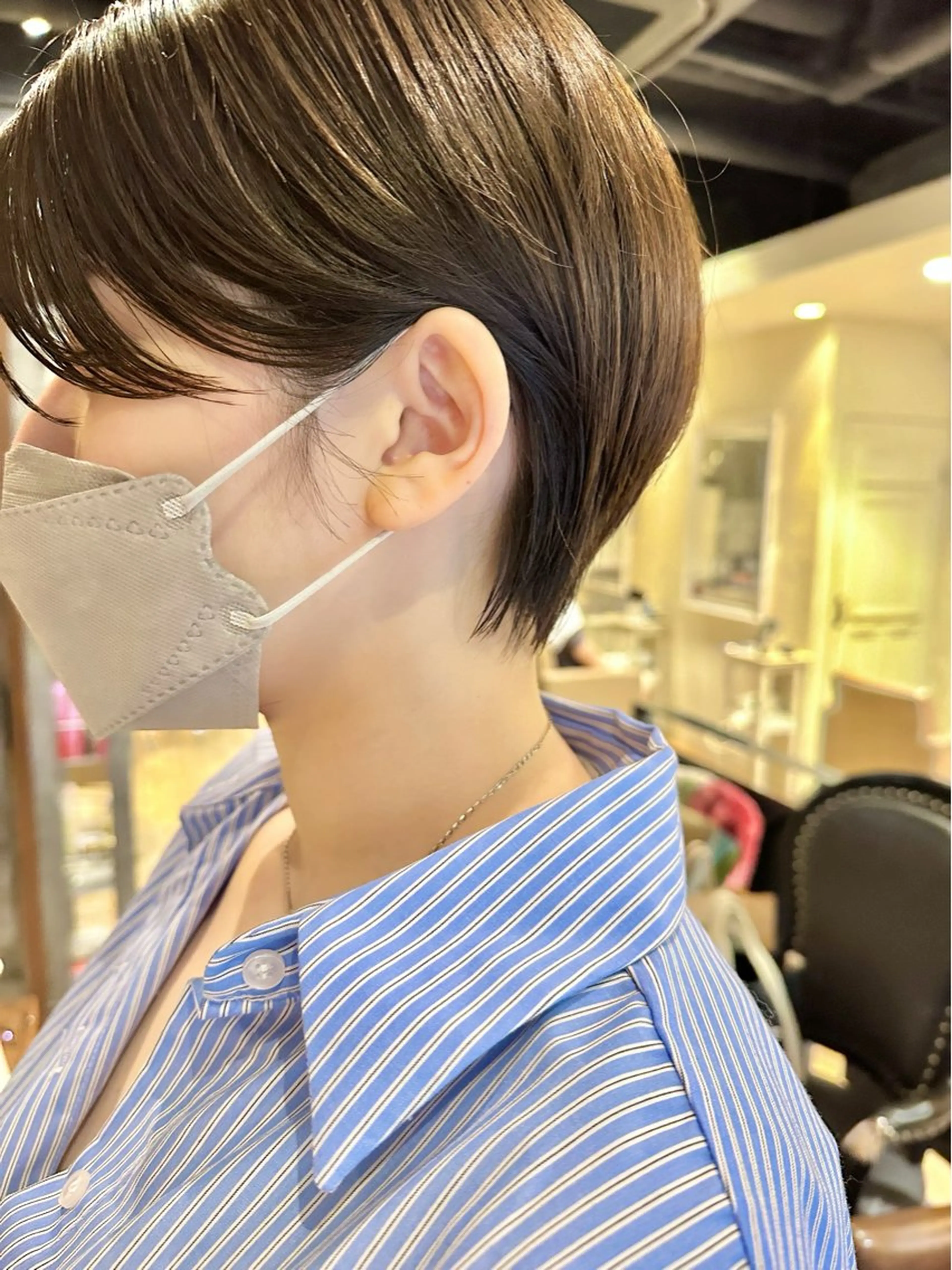 ショート ショート ボブ 梅田 木戸健人のヘアスタイル