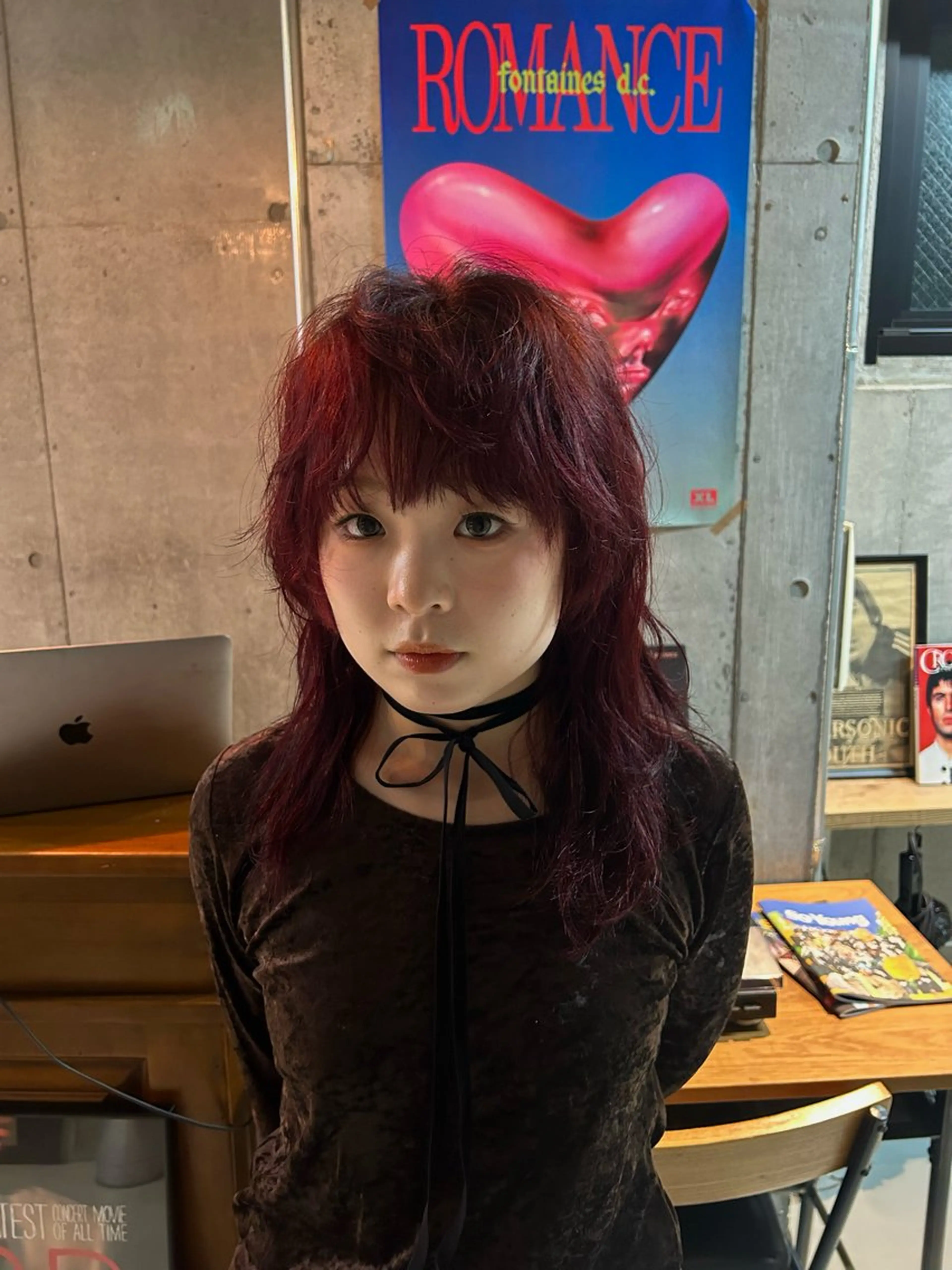 セミロング カラー ヘアアレンジ 石原 実のヘアスタイル