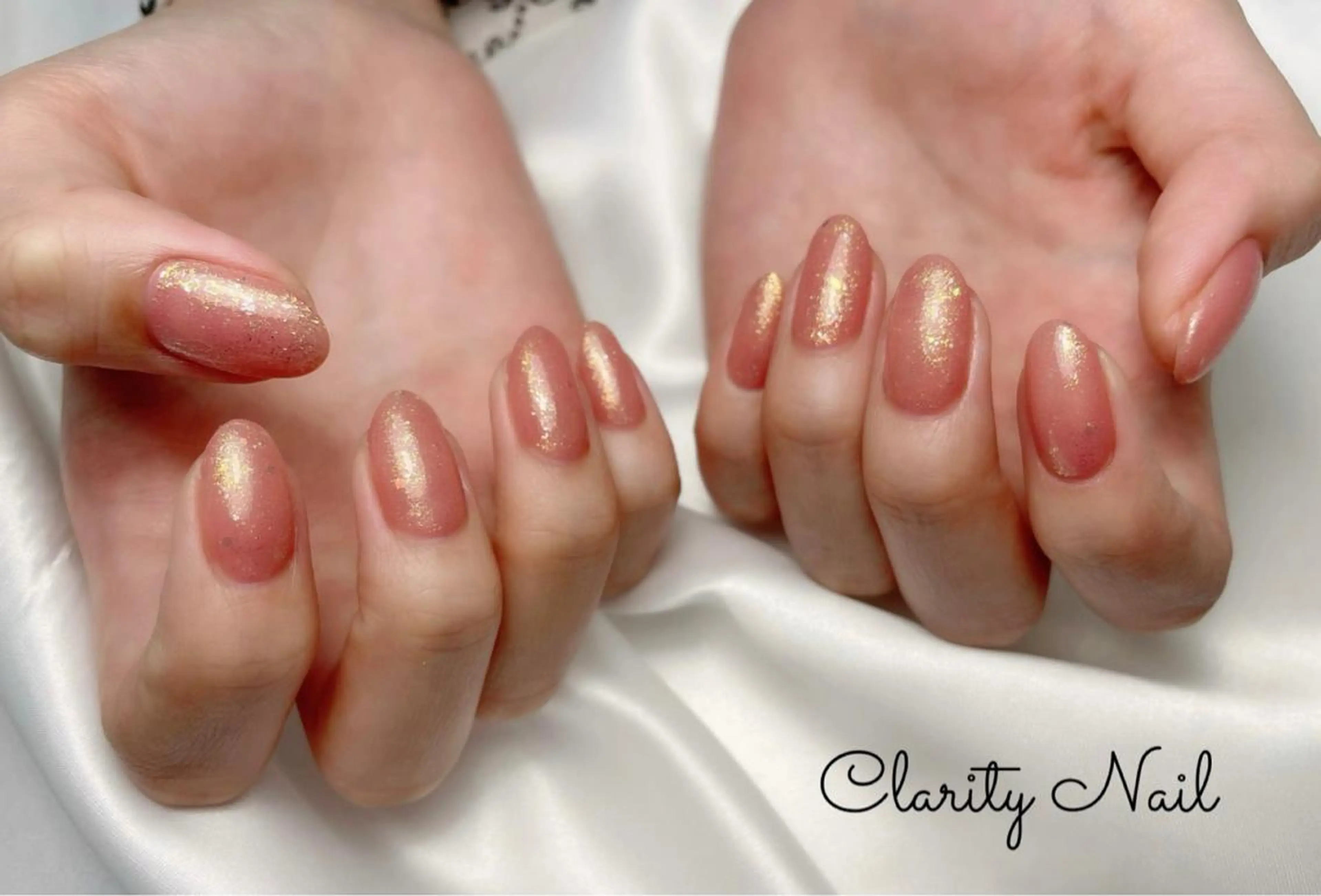 ネイル ラメ(グリッター) ワンカラーネイル ハンドネイル Clarity Nailのネイルデザイン
