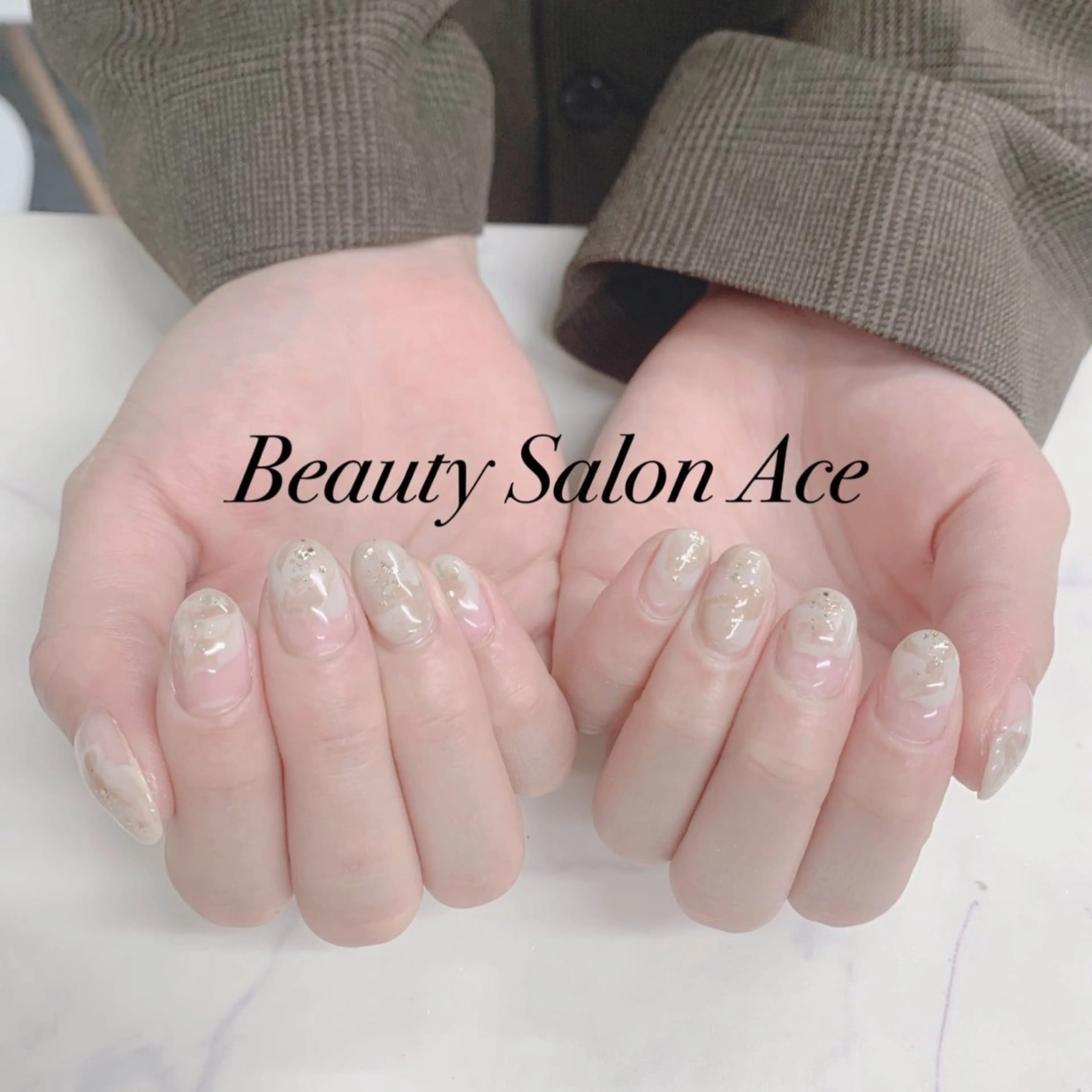 ネイル メンズネイル 冬ネイル ハンドネイル ハンドケア Beauty Salon Ace(ネイルサロン エース)所属・池袋フィルイン Ace♡長さだしのネイルデザイン