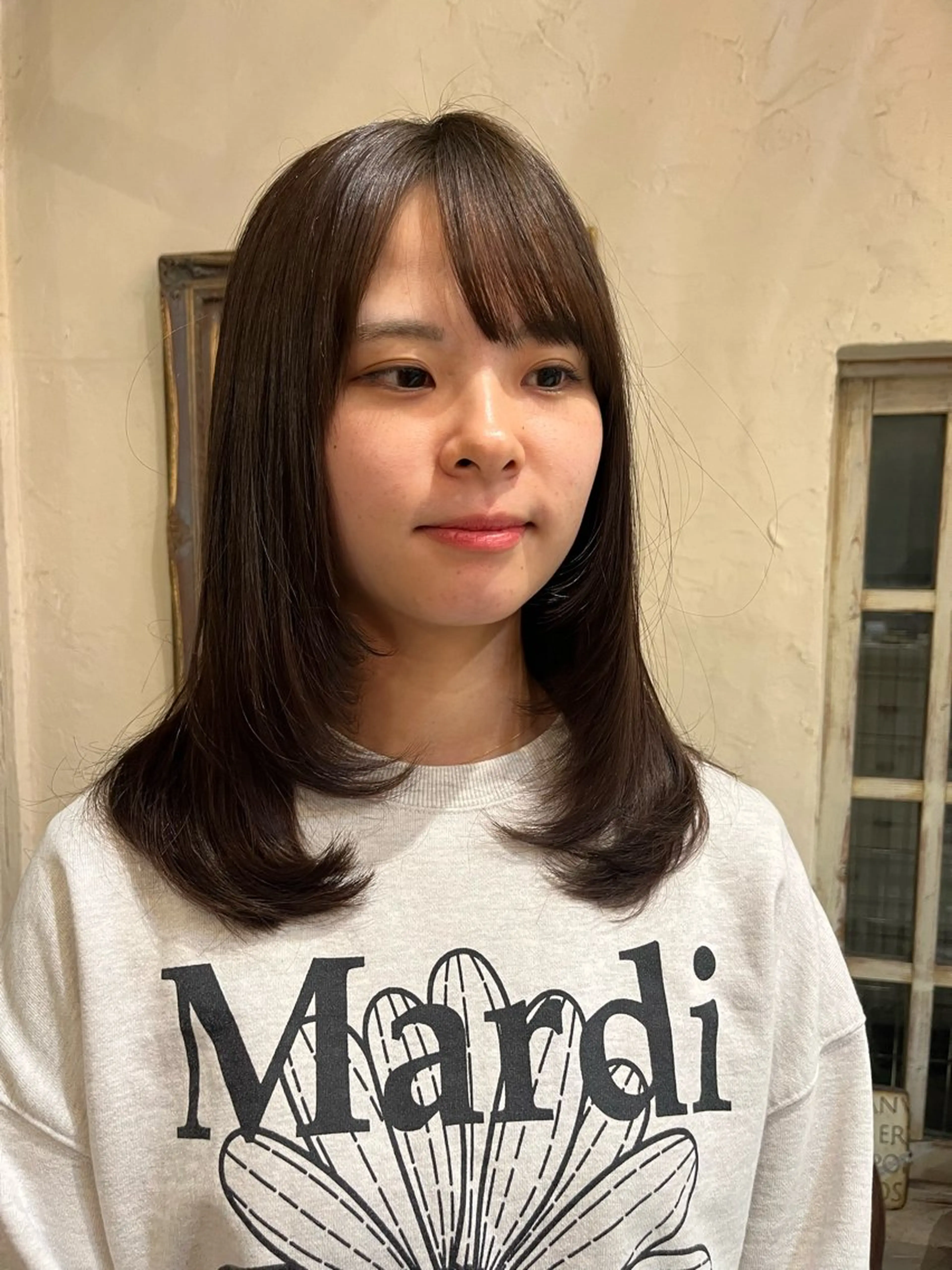 セミロング 韓国風ヘア レイヤーカット rise /メンズカットのヘアスタイル