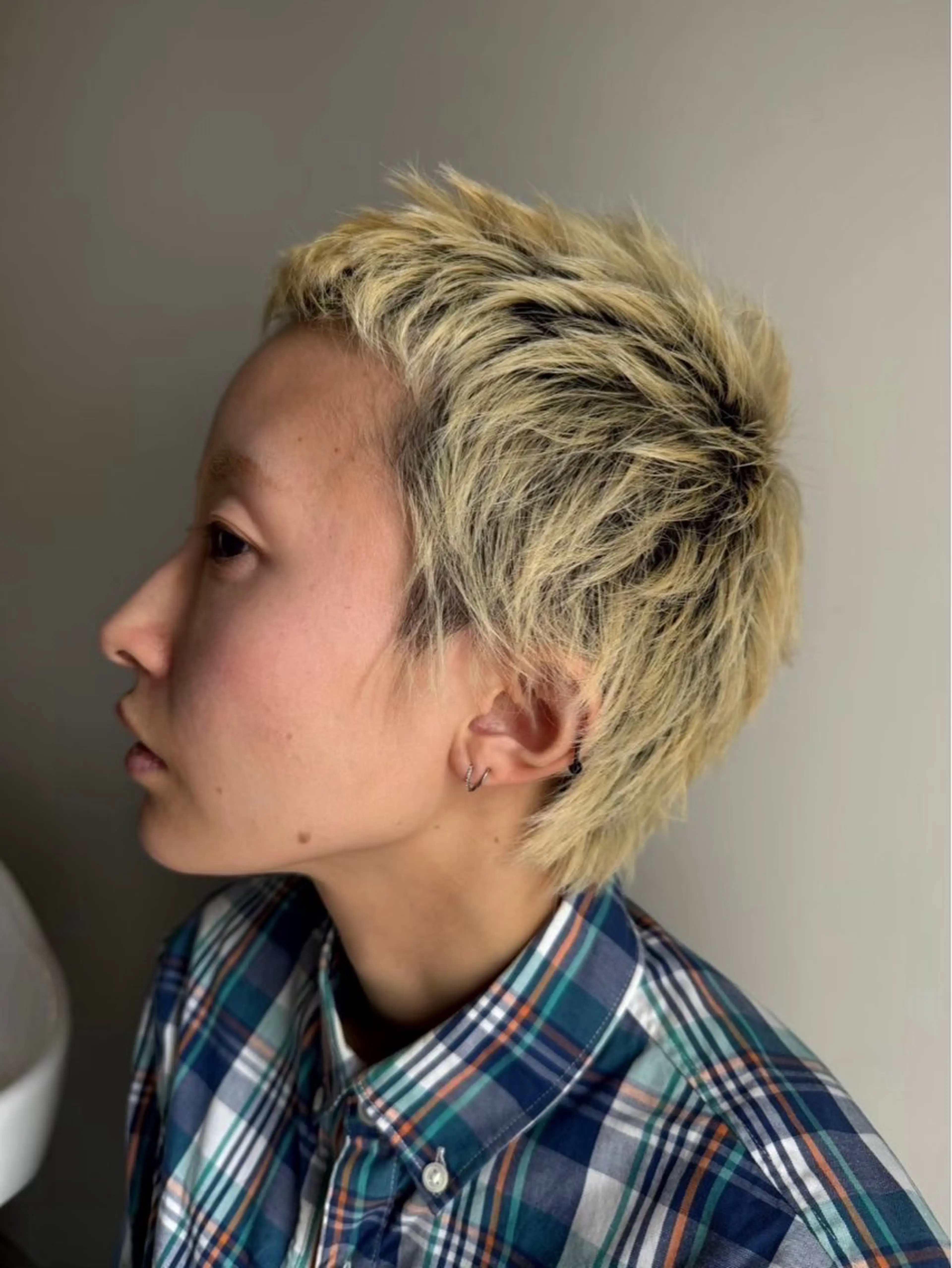 パーマ➕スパイキーショートの写真