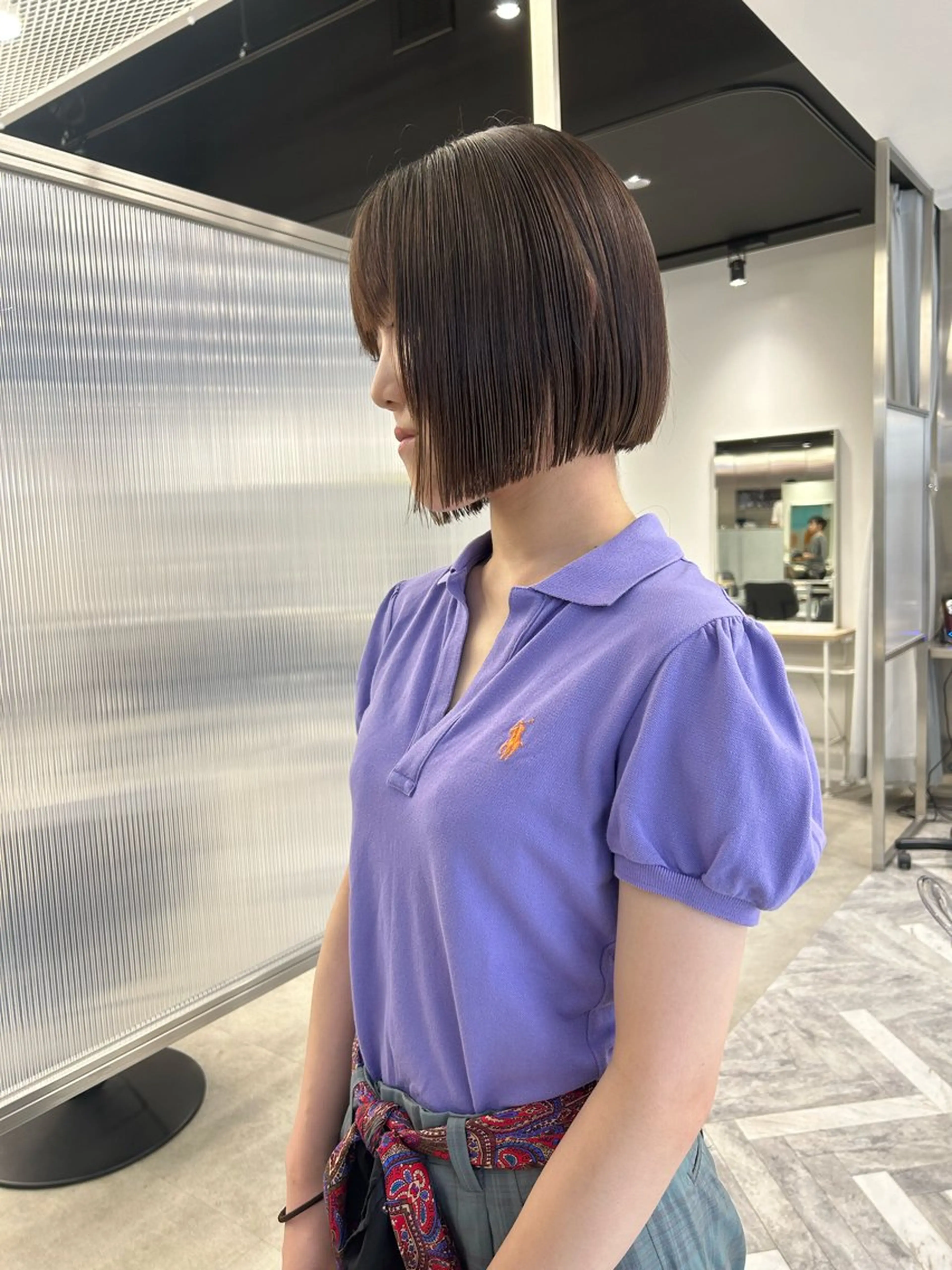 ショート カラー カット ヘアカラー 冬っぽカラー/ マツエク/ゆきなのマツエク・マツパデザイン