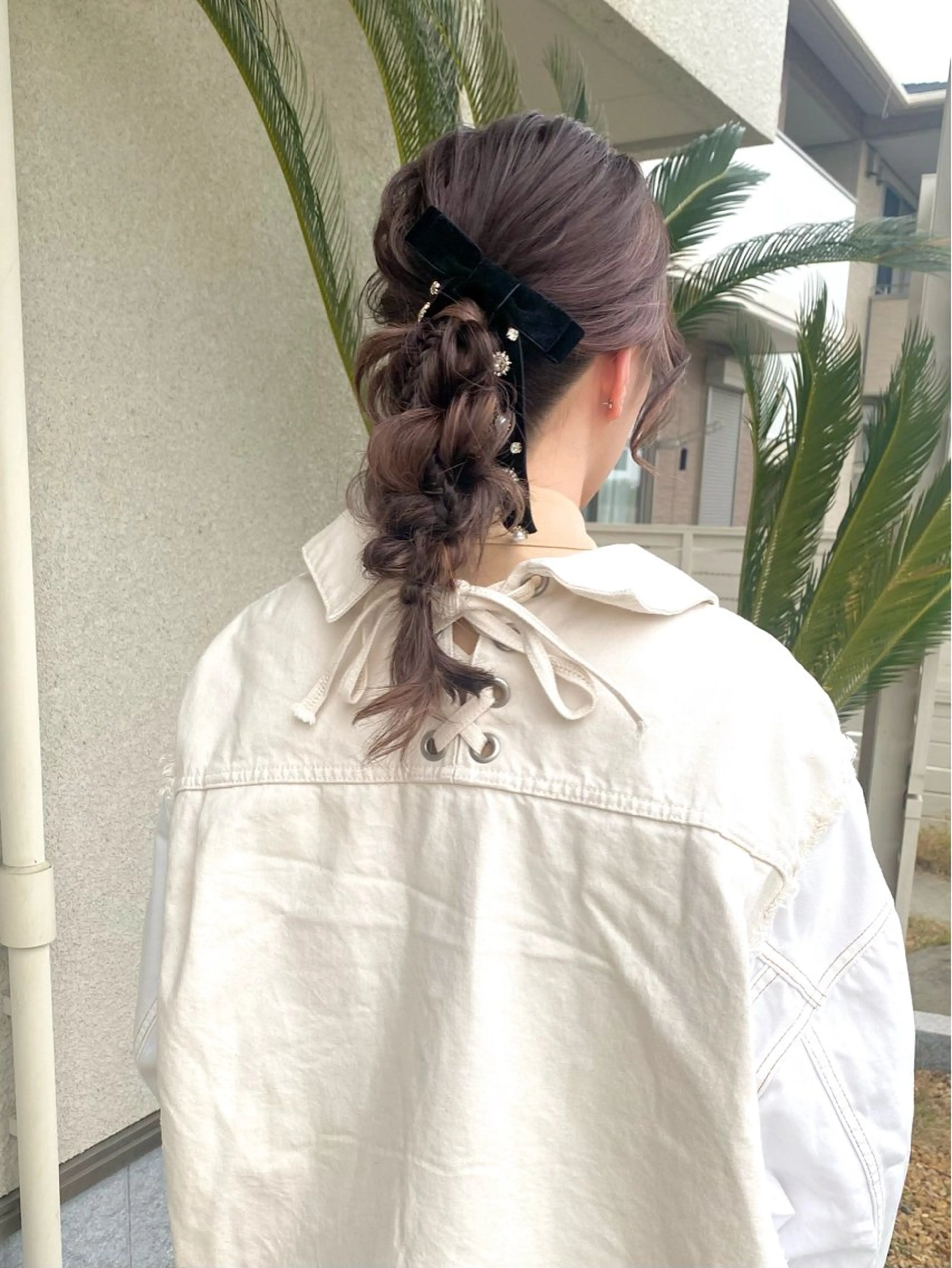 セミロング ヘアセット 桑原 菜摘のヘアスタイル