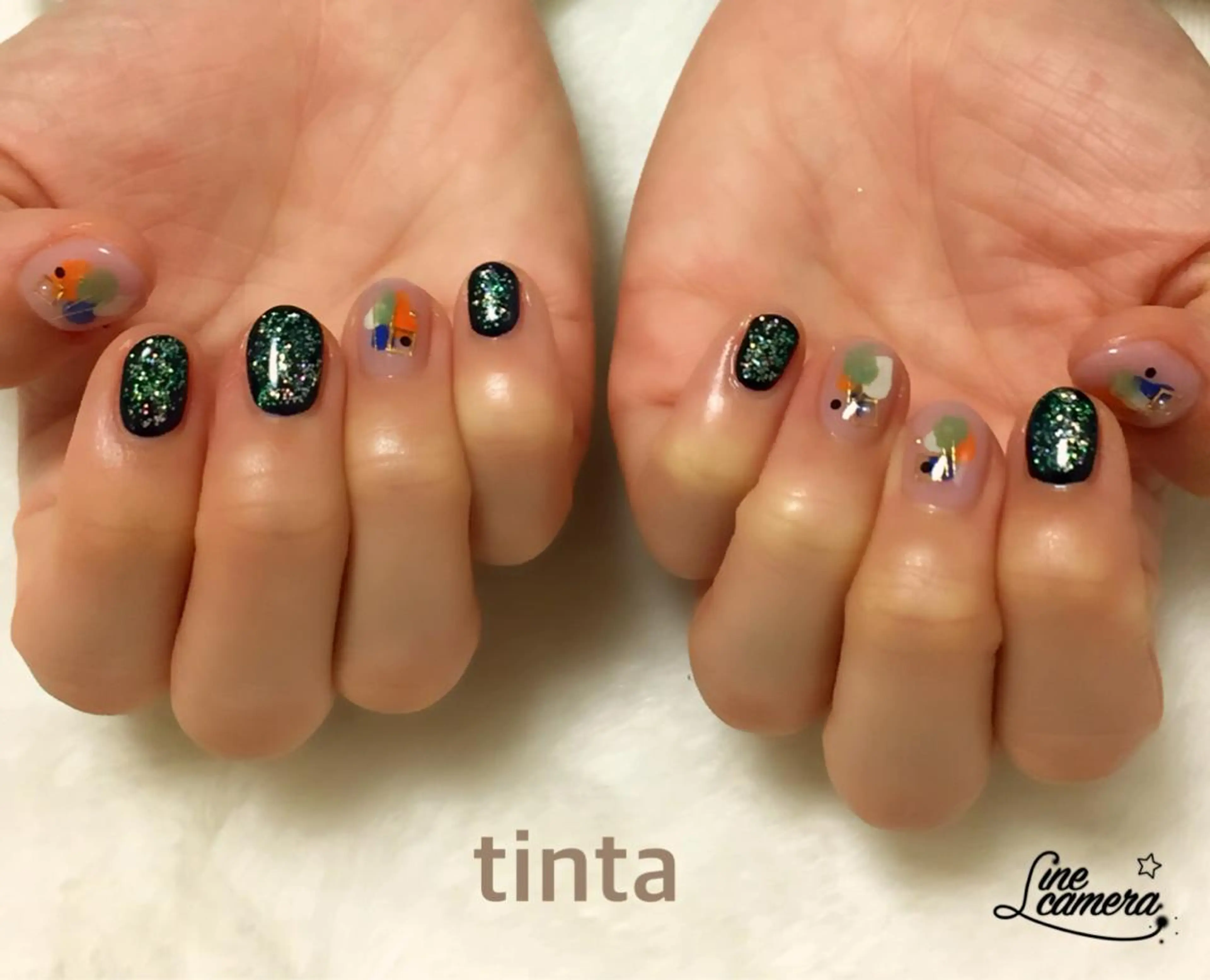 ネイル キラキラネイル ネイルサロン ティンタ所属・馬場 典子のネイルデザイン