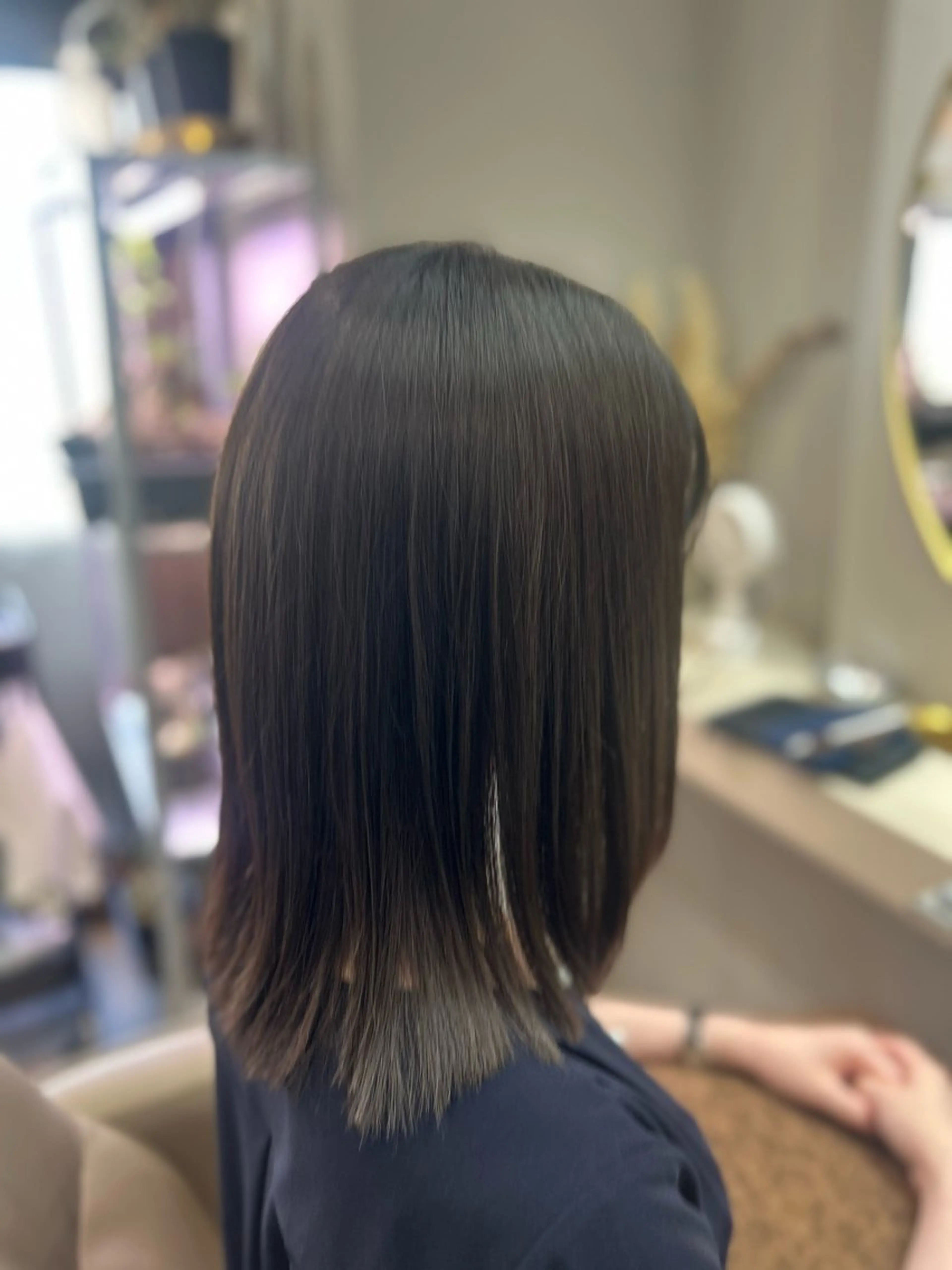 ミディアム 外ハネヘア カット トリートメント 池田 太一のヘアスタイル