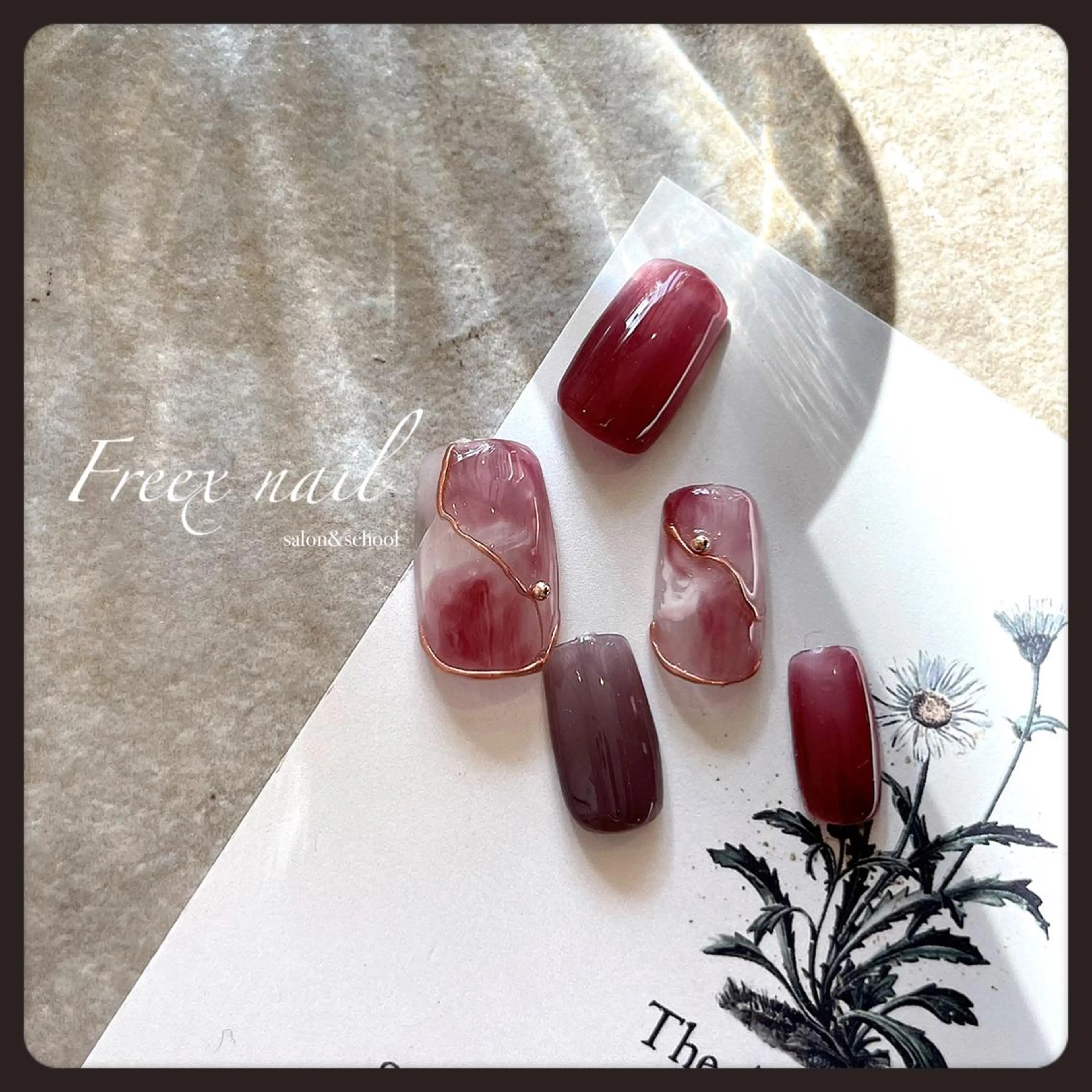 ネイル 大理石ネイル(マーブル) ハンドネイル ハンドケア Freex nail所属・freex nail /ニュアンス/個性派のネイルデザイン