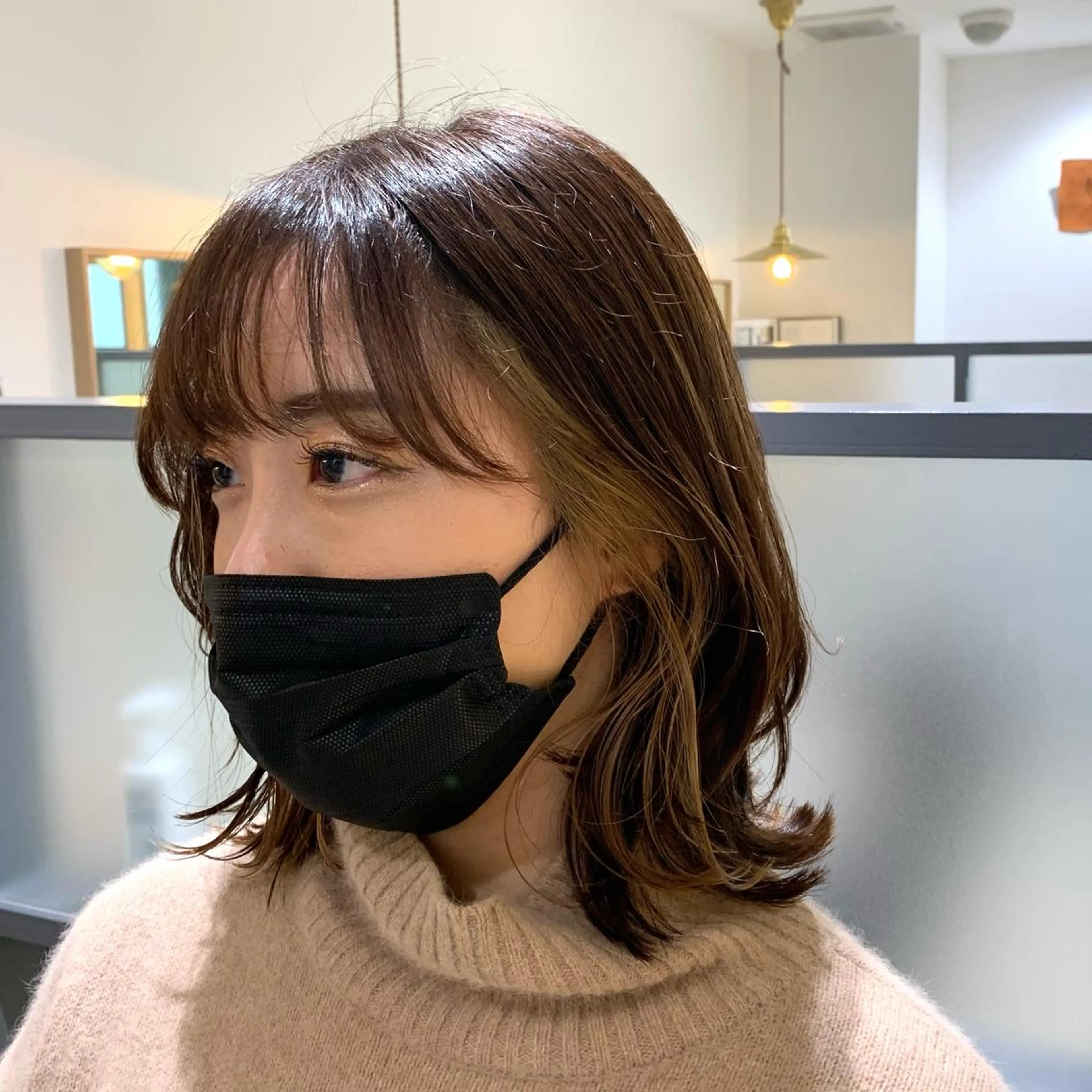 ミディアム カット ヘアカラー トリートメント 大姶良 友輝の眉毛・アイブロウイメージ