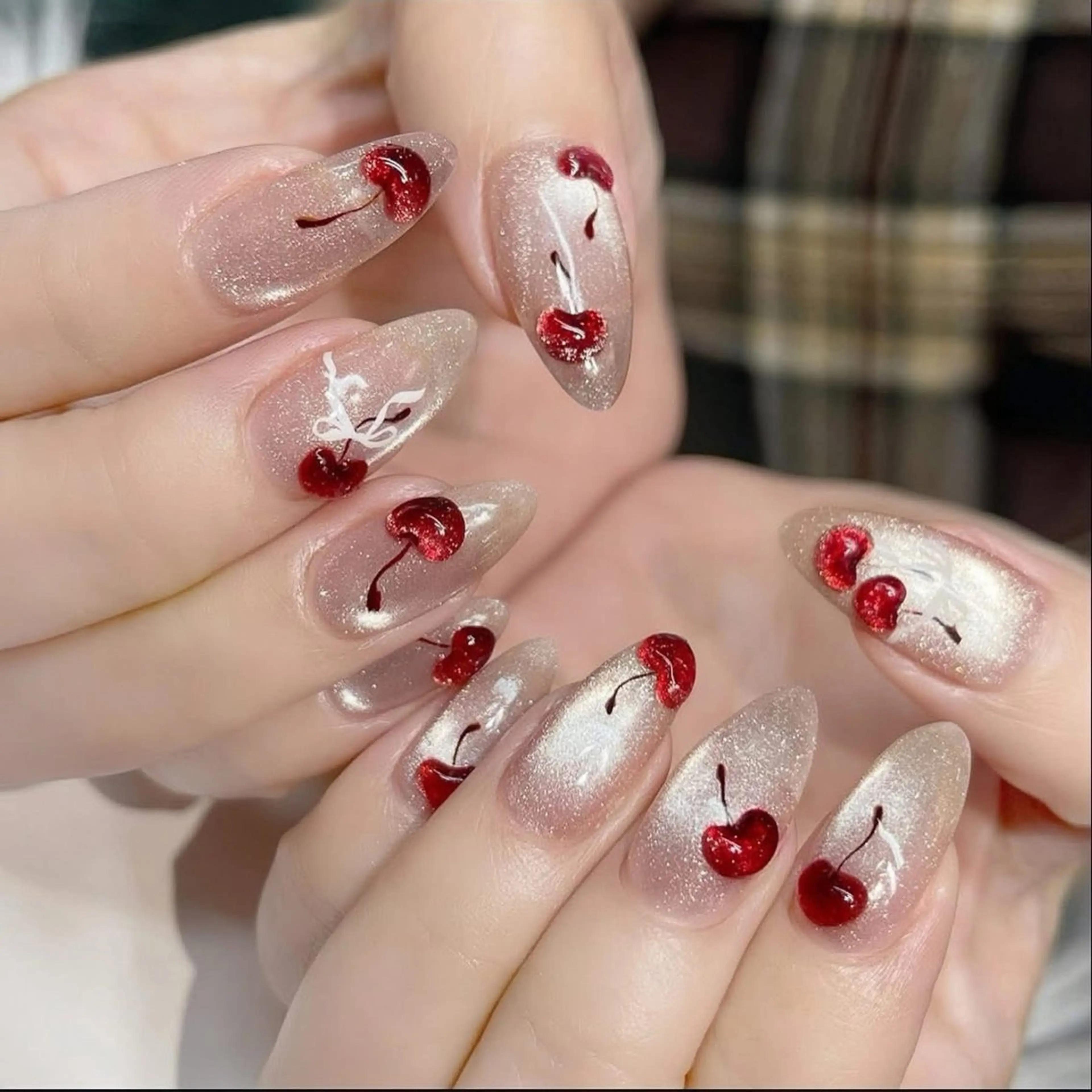 ネイル オーロラネイル チークネイル フットネイル フレンチネイル 韓国ネイル ハンドネイル Lumi Nailのネイルデザイン