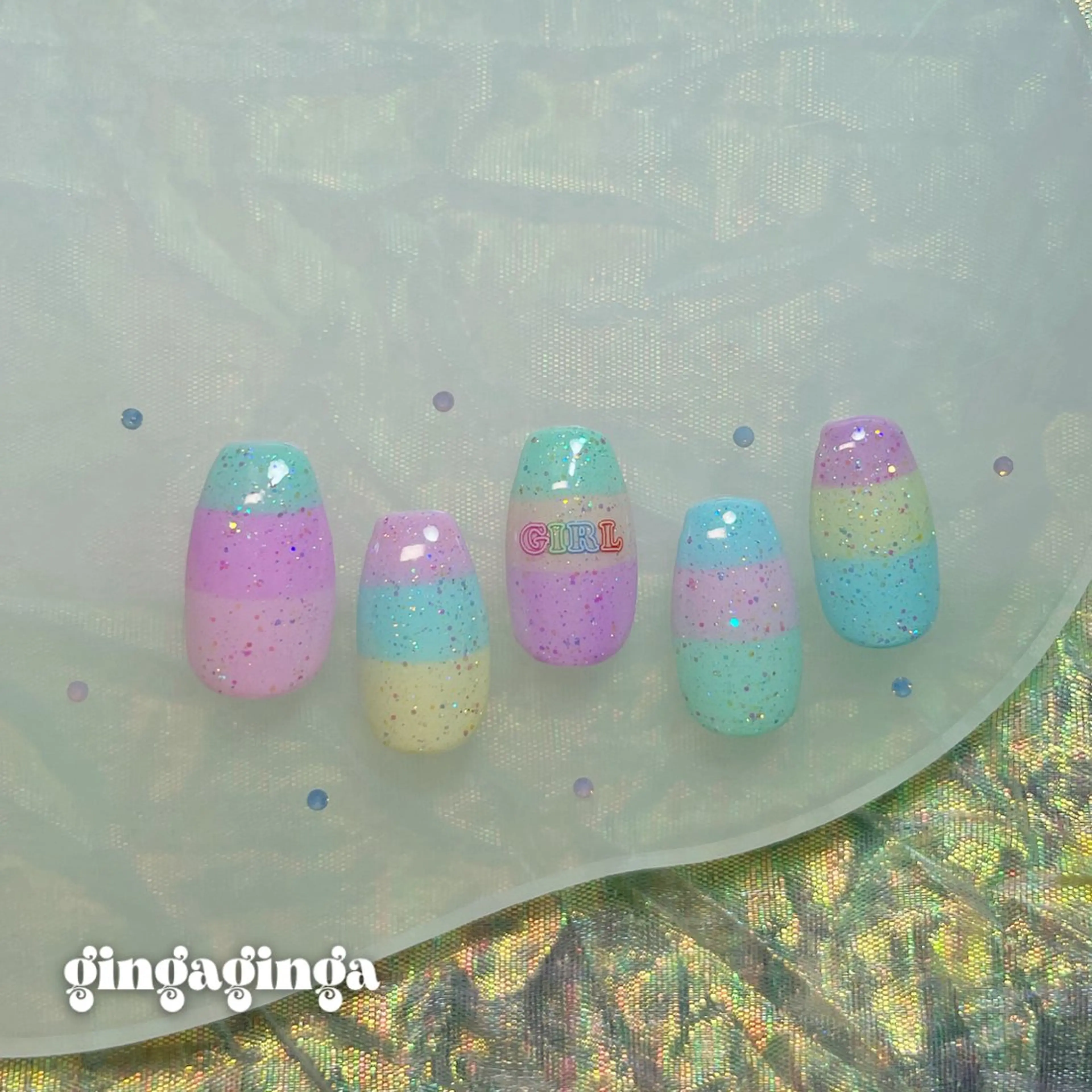 ショート ハンドネイル watanabe miyuuのネイルデザイン