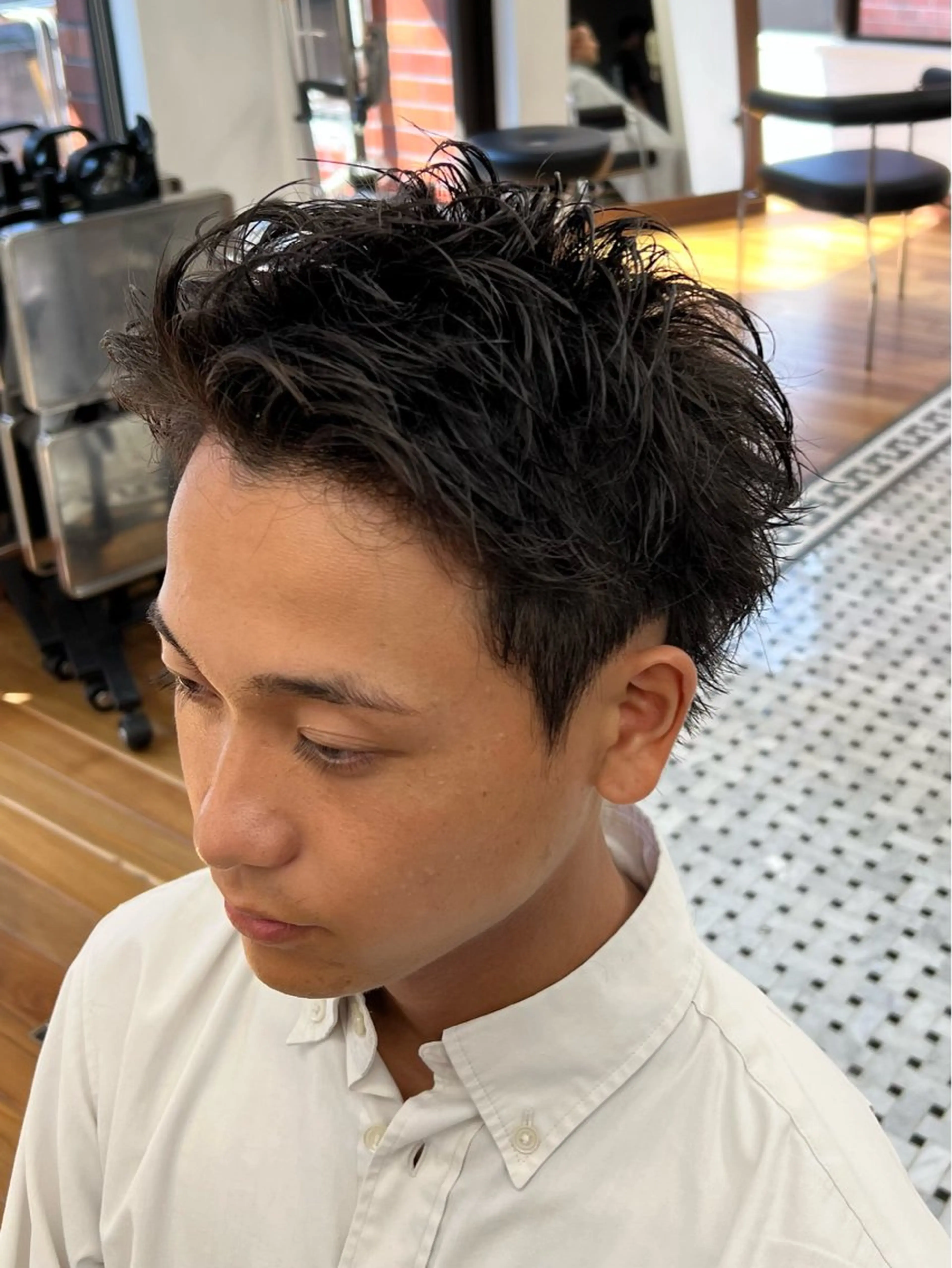 ショート メンズ カット メンズカット✂️ スキンフェード伊藤陸のヘアスタイル