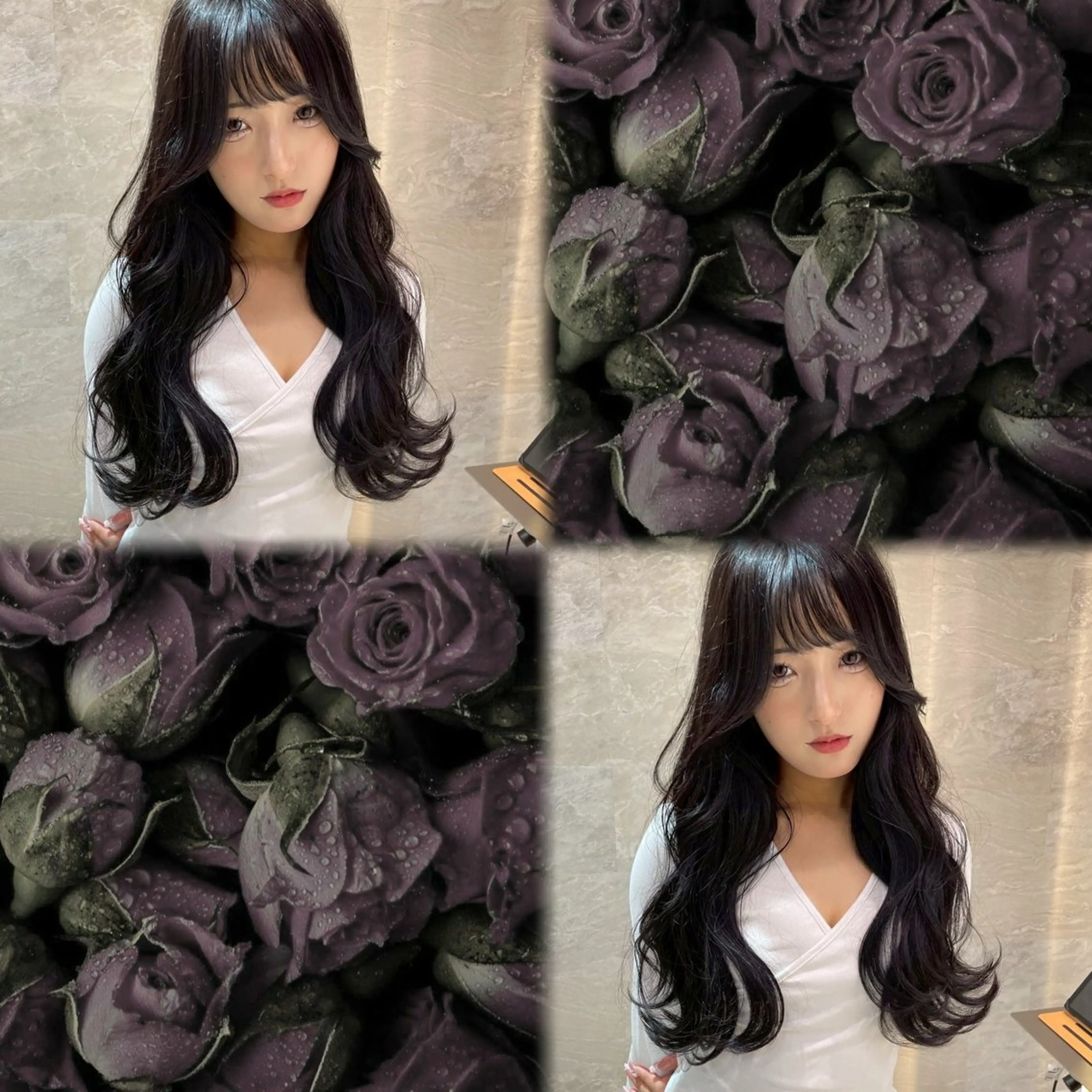 《🎀モデル募集中🎀》🍒【暖色カラー➕髪質改善トリートメント】🍒 白髪染め⭕️の写真