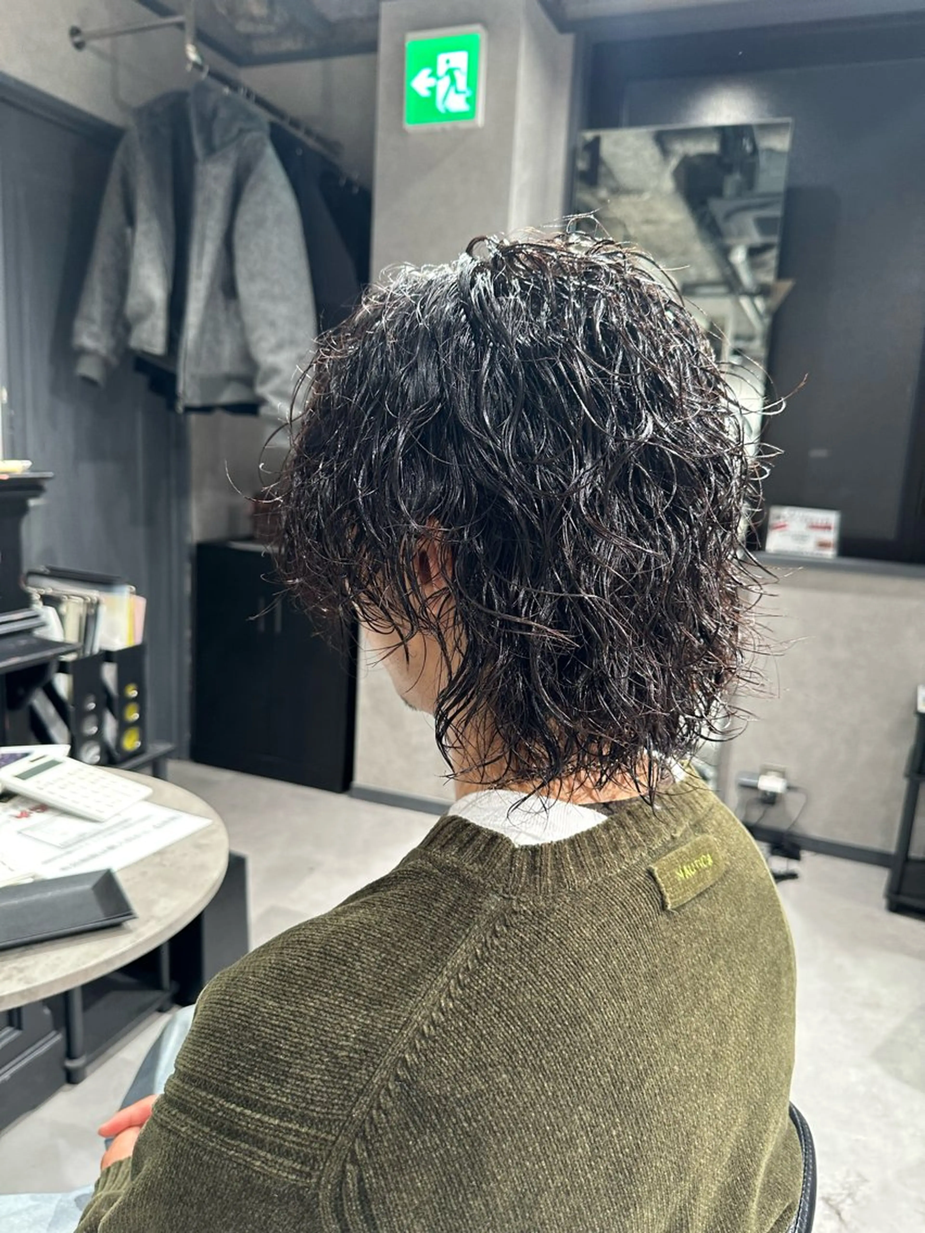 ミディアム パーマ ヘアアレンジ メンズ NEXT NEO所属・メンズヘア静岡 ✂︎Ryuheiのヘアスタイル