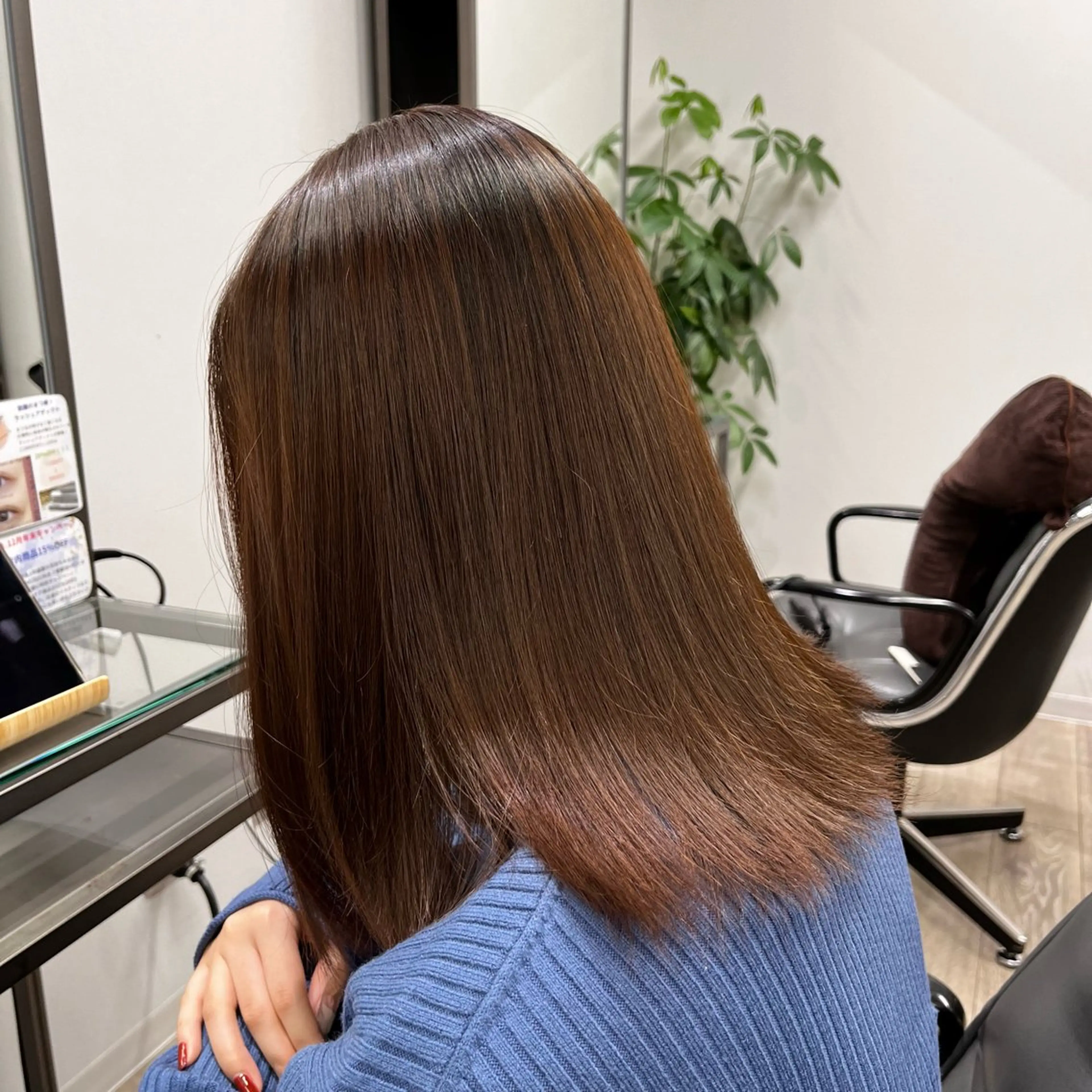 カラー ヘアカラー JIN/暖色カラー /髪質改善/艶髪のヘアスタイル
