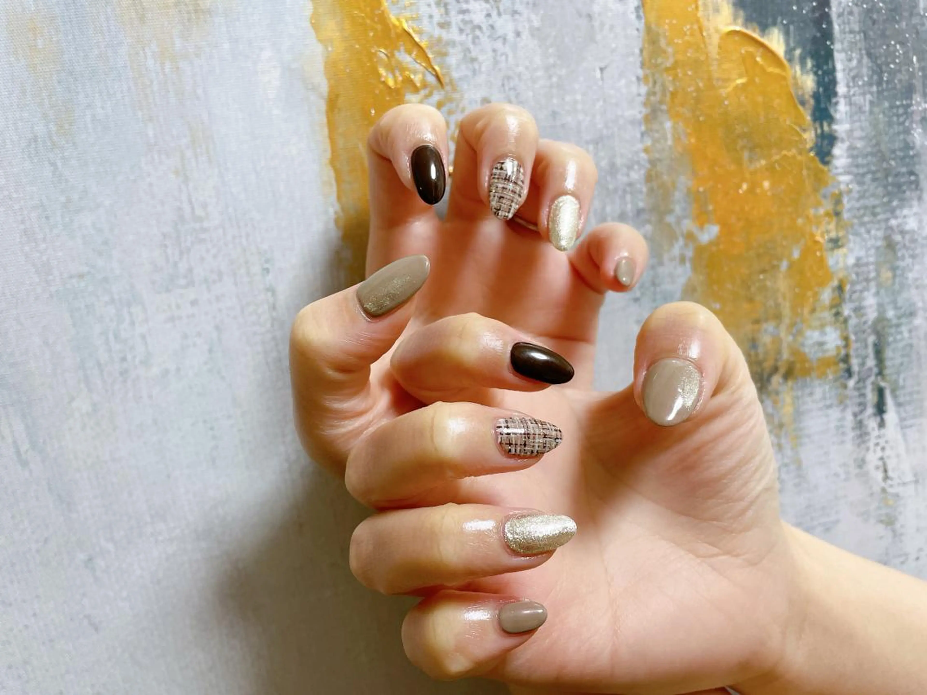 ネイル フットネイル ジェルネイル 韓国ネイル マグネットネイル ミラーネイル Mogu nail 二子玉川のネイルデザイン