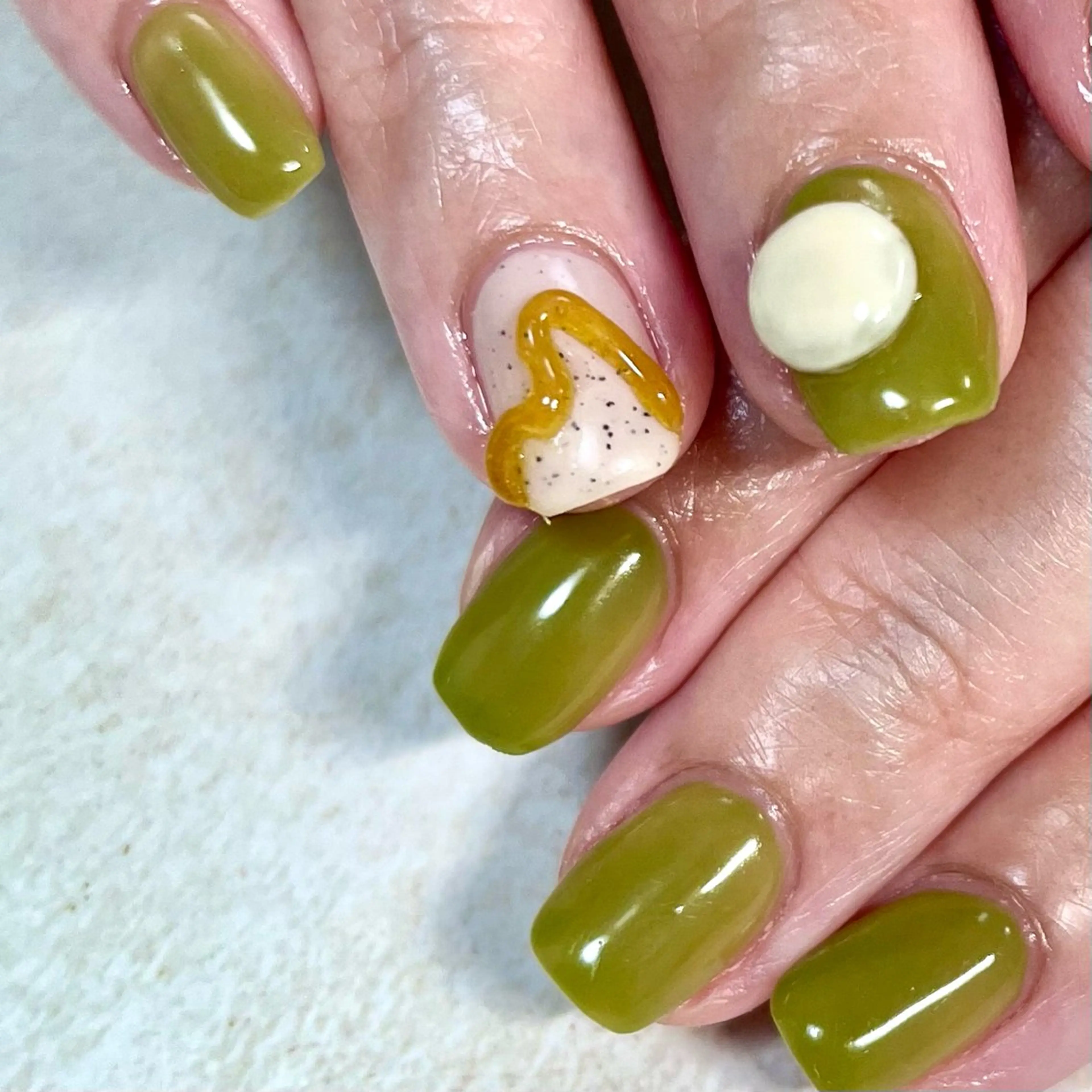 オフありデザイン2本​〜​🤍マグネット、フラッシュラメ＋¥500🤍《長さだし追加👌´-》の写真