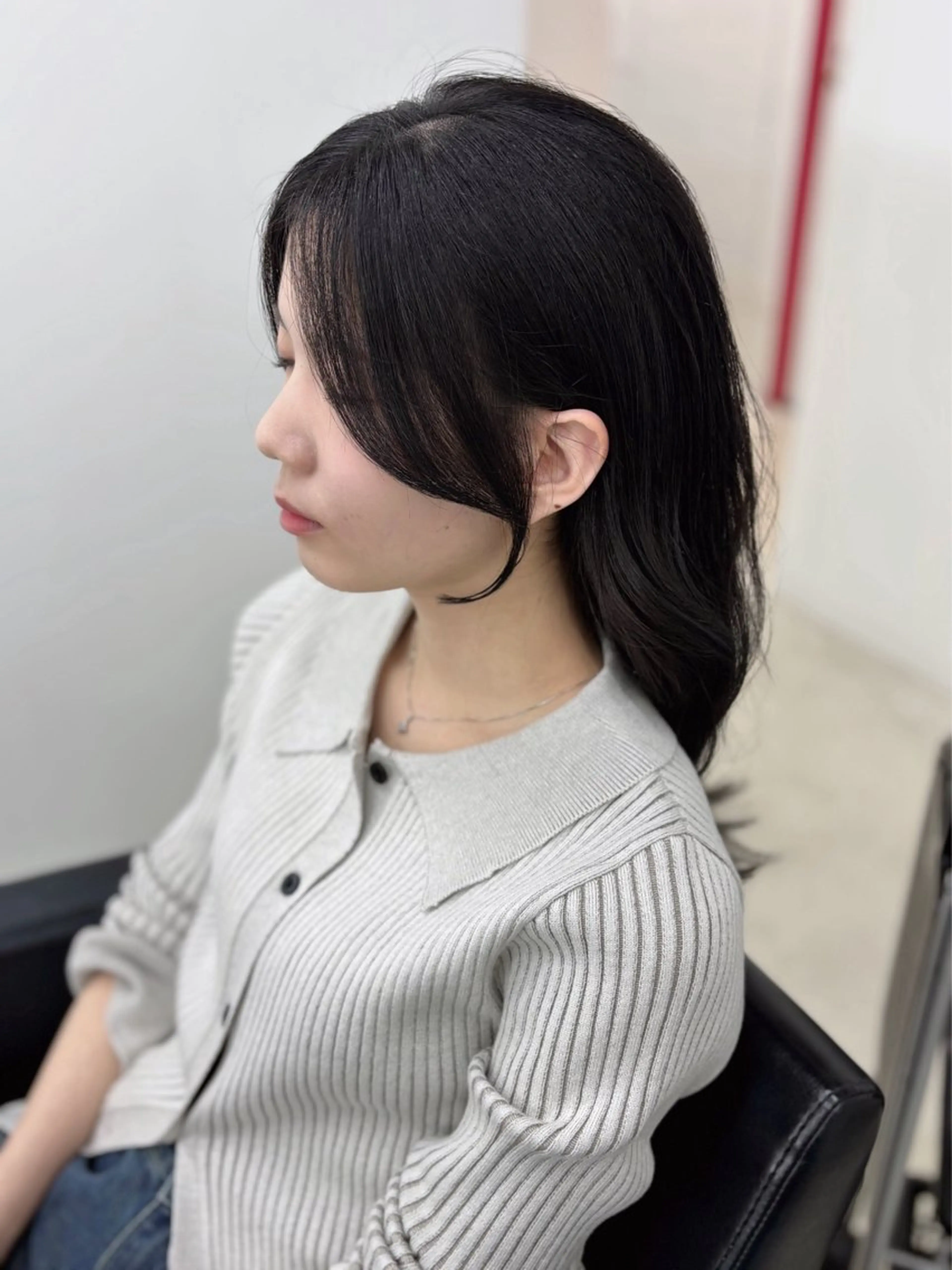 セミロング カラー カット ヘアカラー 冨木 雄斗のヘアスタイル