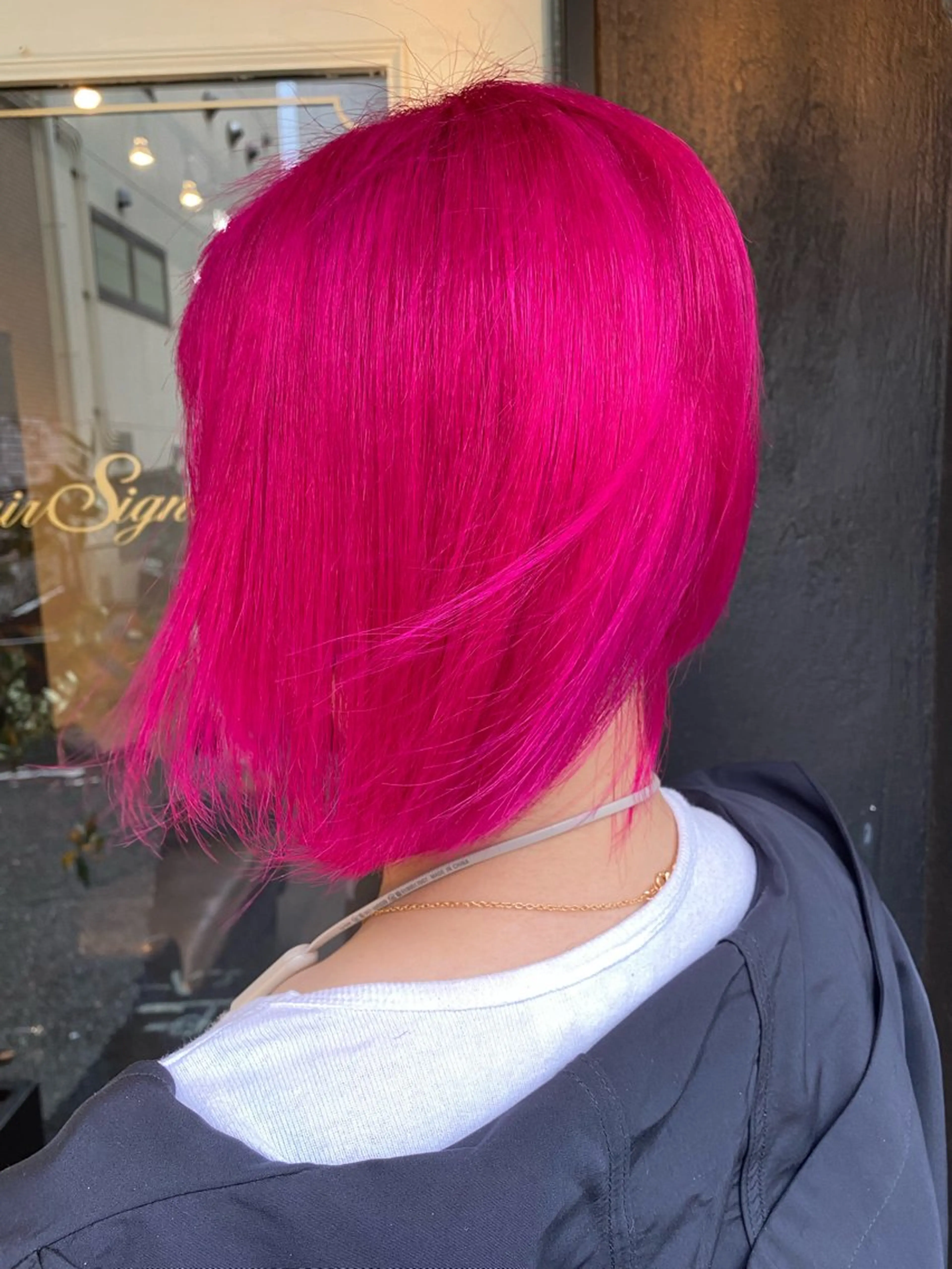 ショート カラー パーマ ヘアアレンジ メンズ キッズ HairSignature所属・ブリーチ指名神戸 No.1美容師RENのヘアスタイル