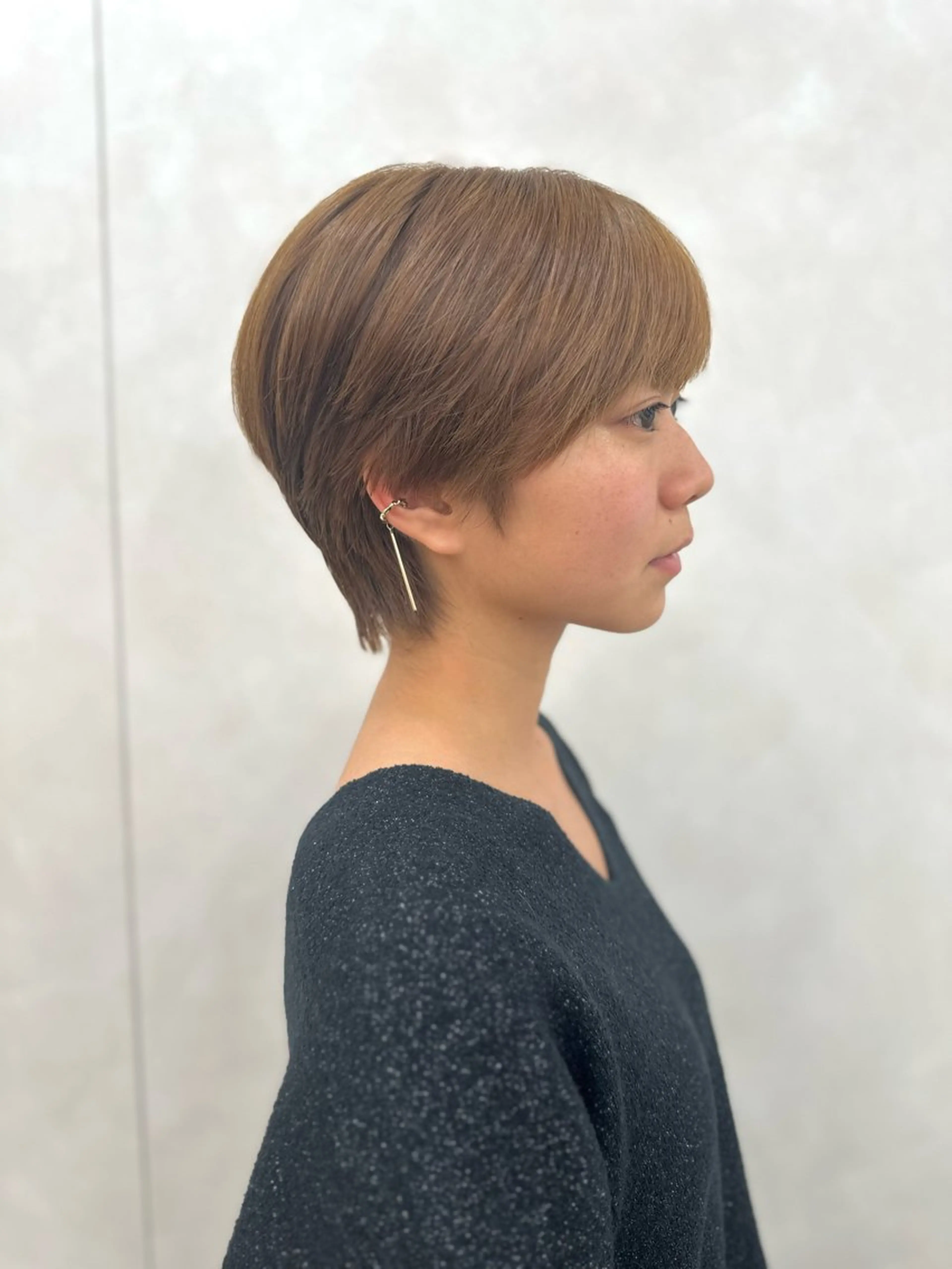 ショート カラー カット ヘアカラー トリートメント ヘッドスパ 巻けるケア縮毛矯正✨ ケアカラー✨山下のヘアスタイル