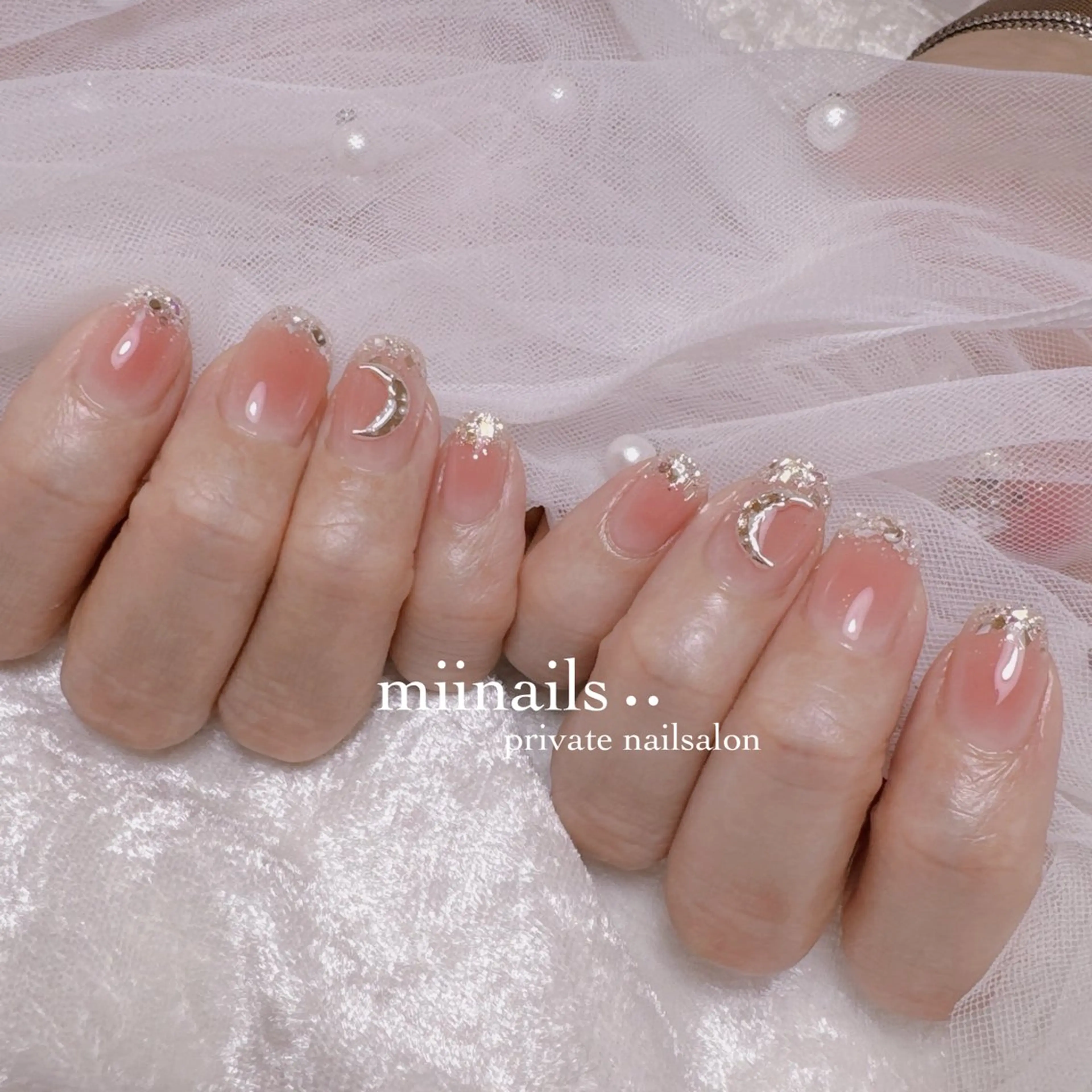 ネイル 韓国ネイル マグネットネイル ワンホンネイル ハンドネイル nailsalon miinailsのネイルデザイン