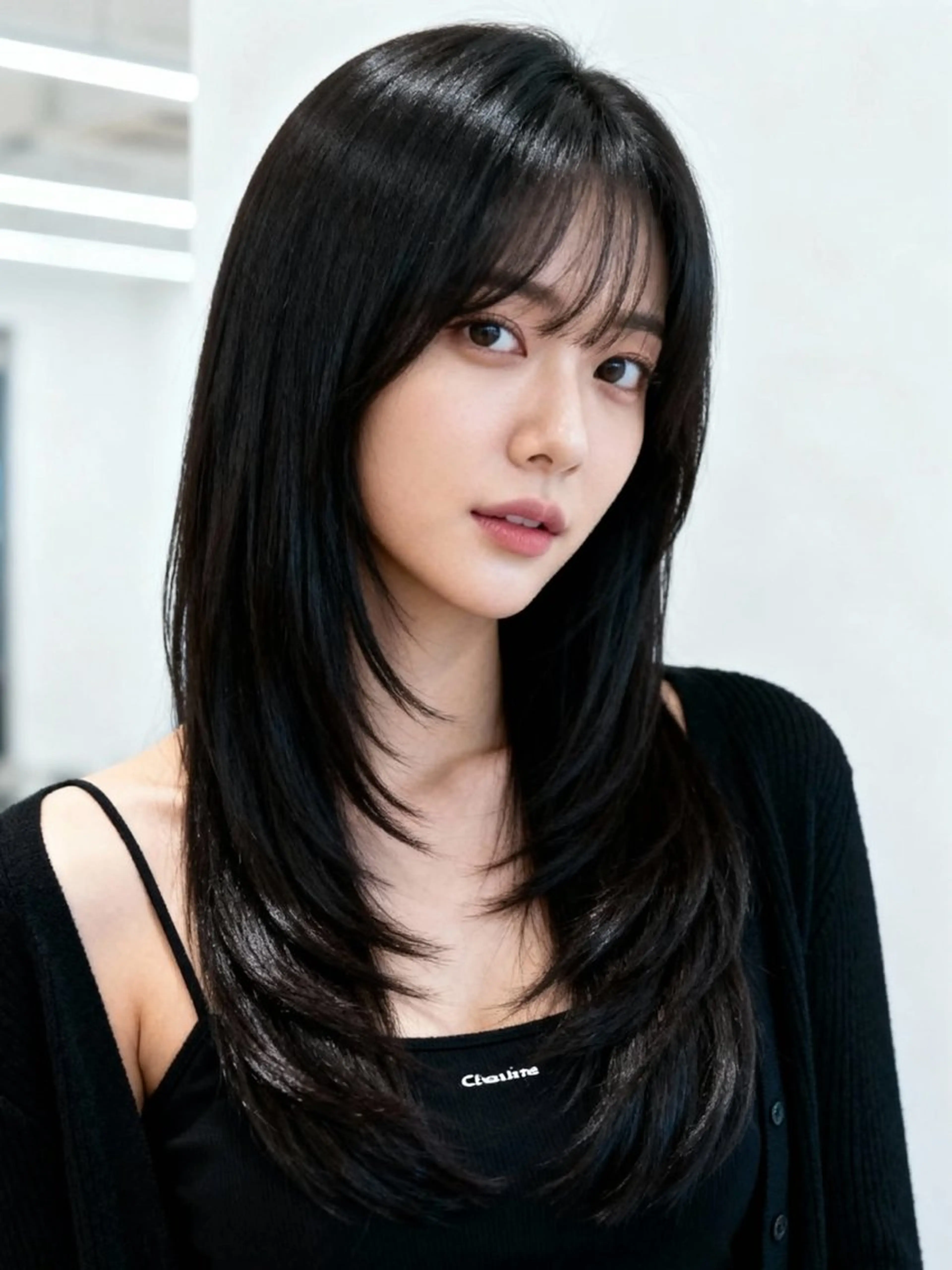 ロング カラー ロングレイヤー アディクシーカラー 透明感カラー くびれヘア 顔まわりレイヤー カット ヘアカラー 韓国レイヤーカット 🫧大阪梅田レイヤーのヘアスタイル