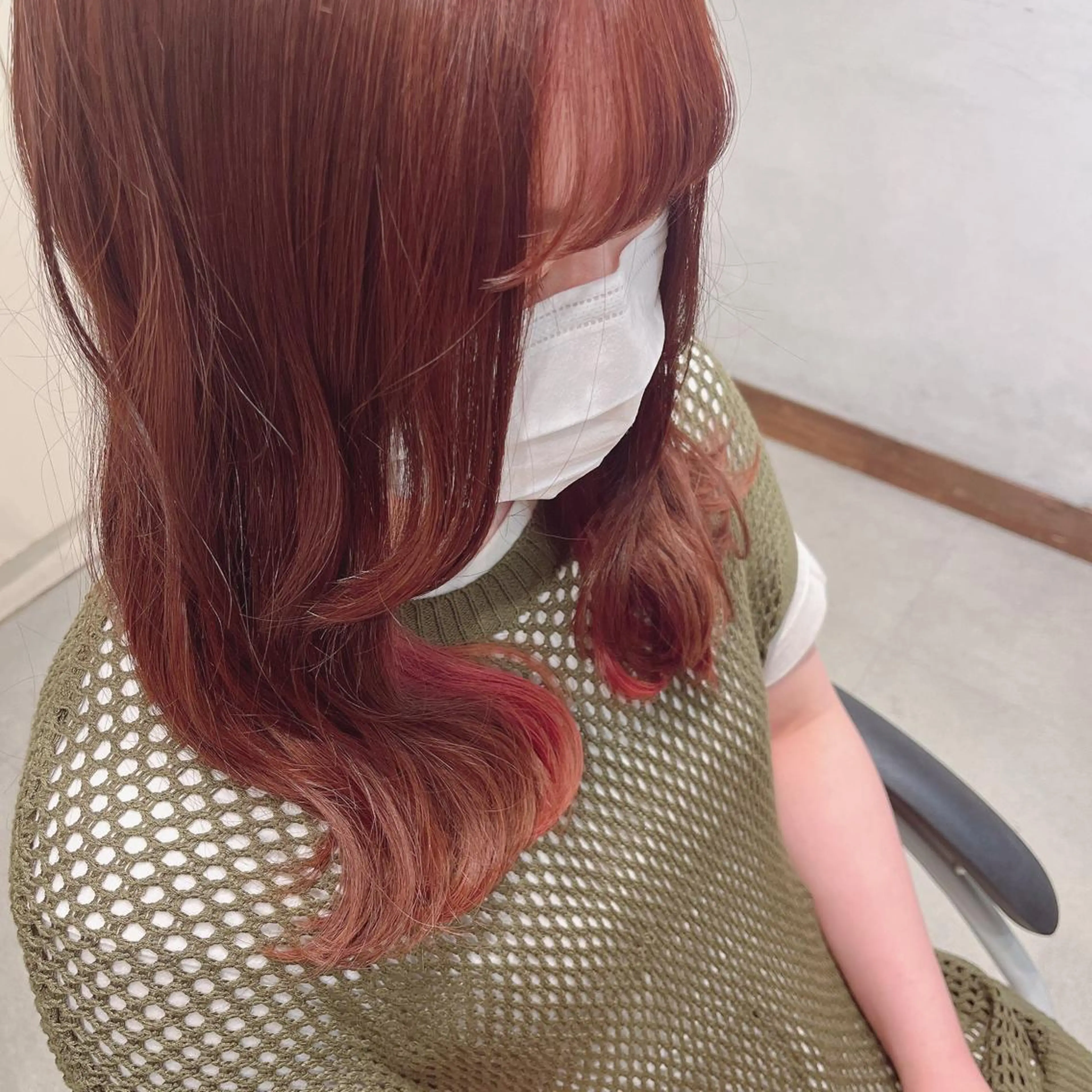 ロング カラー ブリーチ インナーカラー 黒川 結希のヘアスタイル